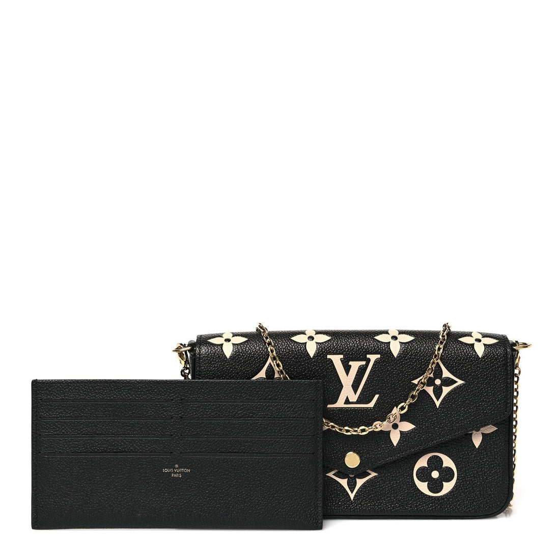 Empreinte Monogram Giant Felicie Pochette Black Beige