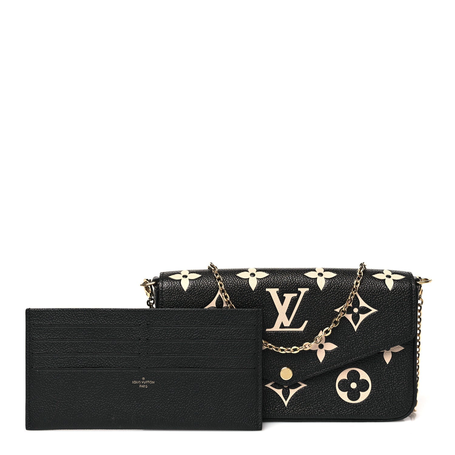 Empreinte Monogram Giant Felicie Pochette Black Beige