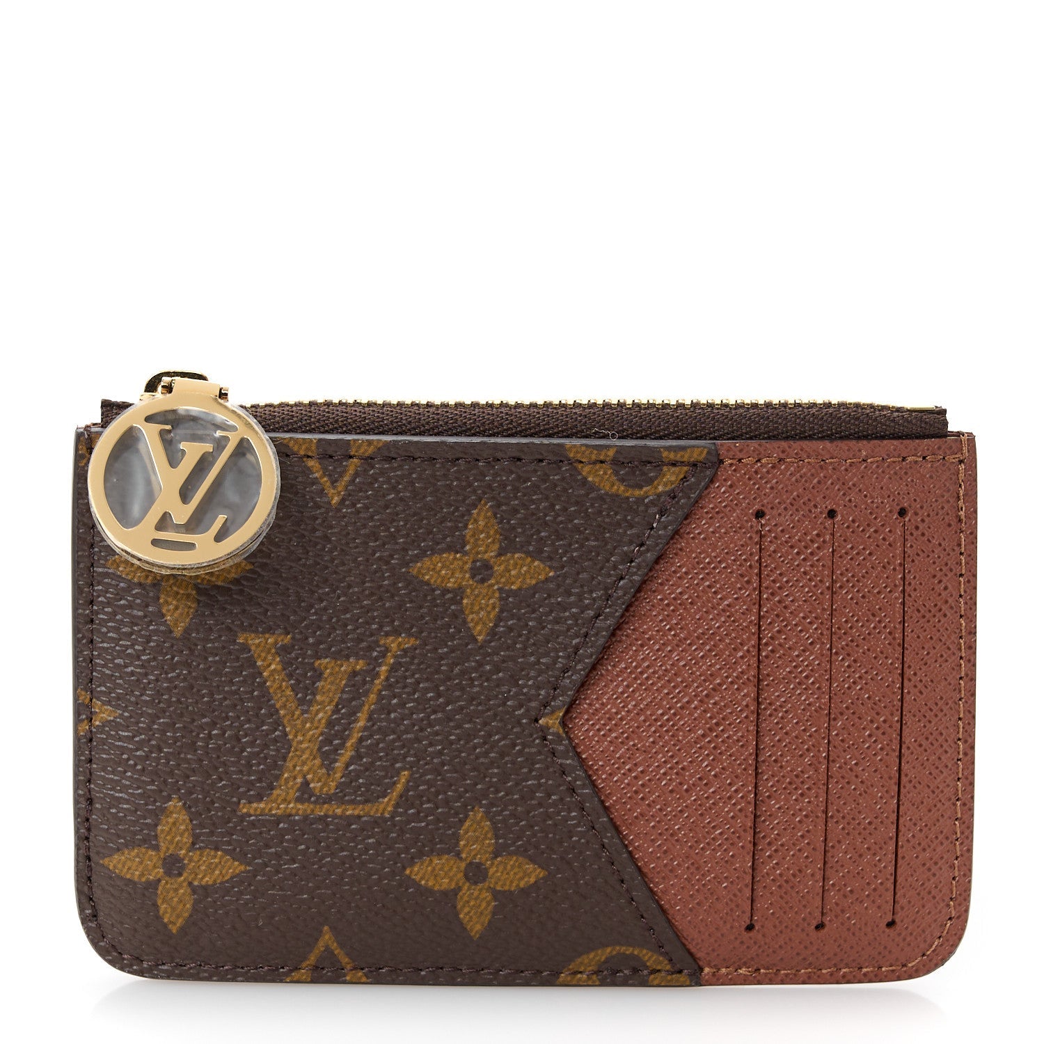 Monogram Zipped Romy Card Holder