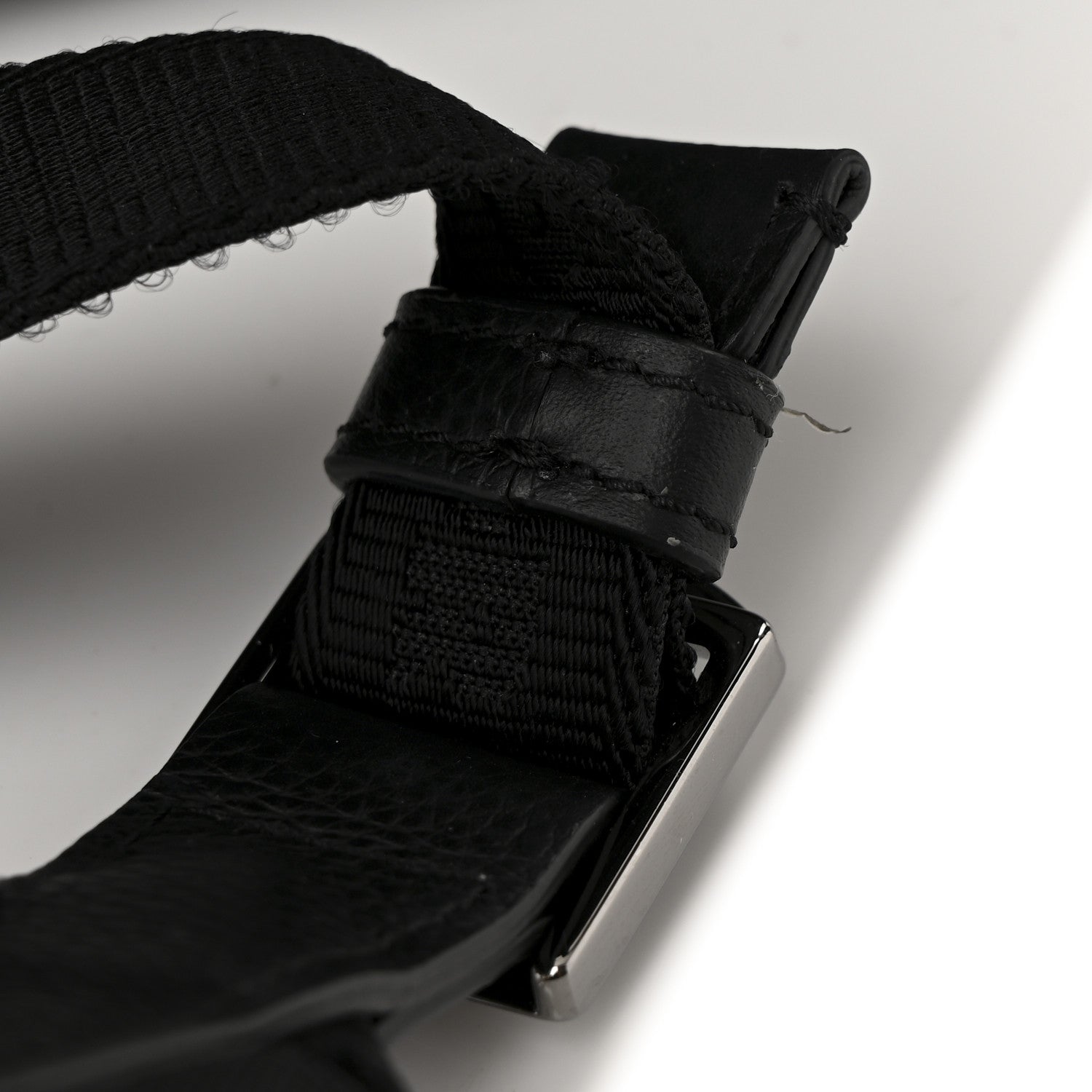 Oblique Calfskin Rider Backpack Beige Black