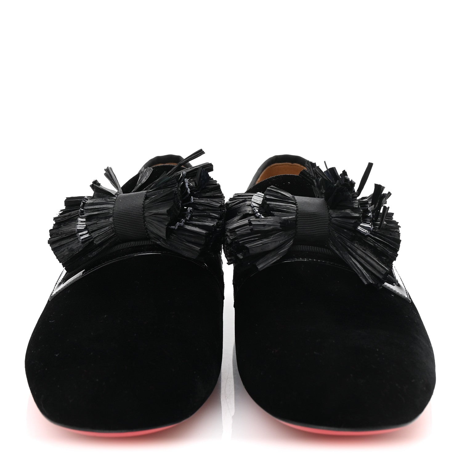 Velvet Patent Mens Rafinodo Flat Loafers 43 Black