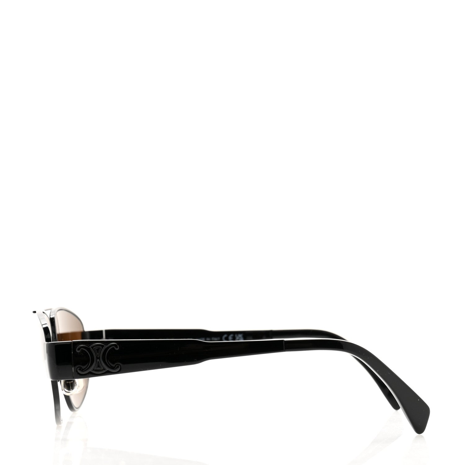 Metal Monochrome Triomphe Sunglasses CL40281U Black Brown