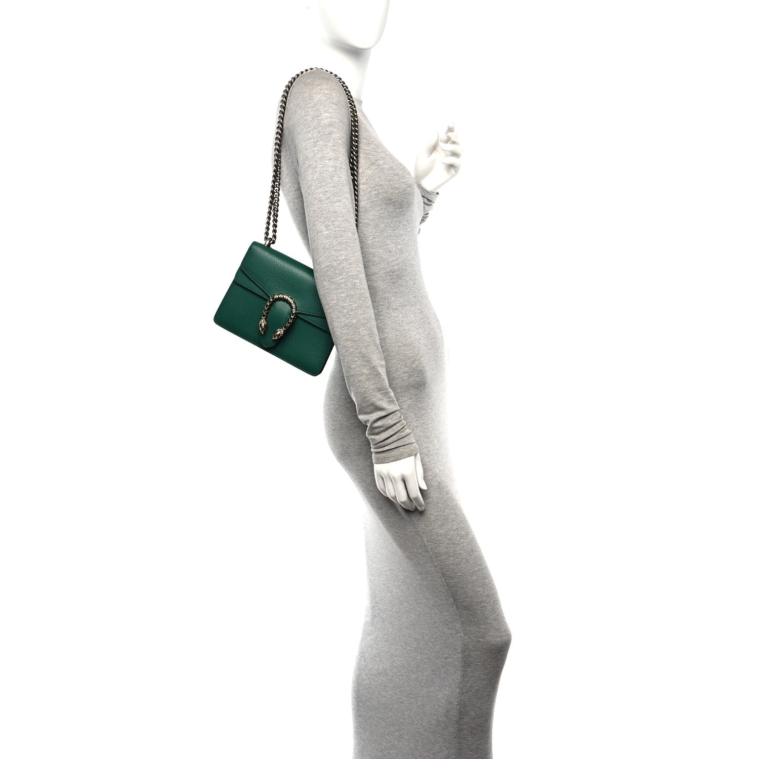 Calfskin Mini Dionysus Shoulder Bag Emerald