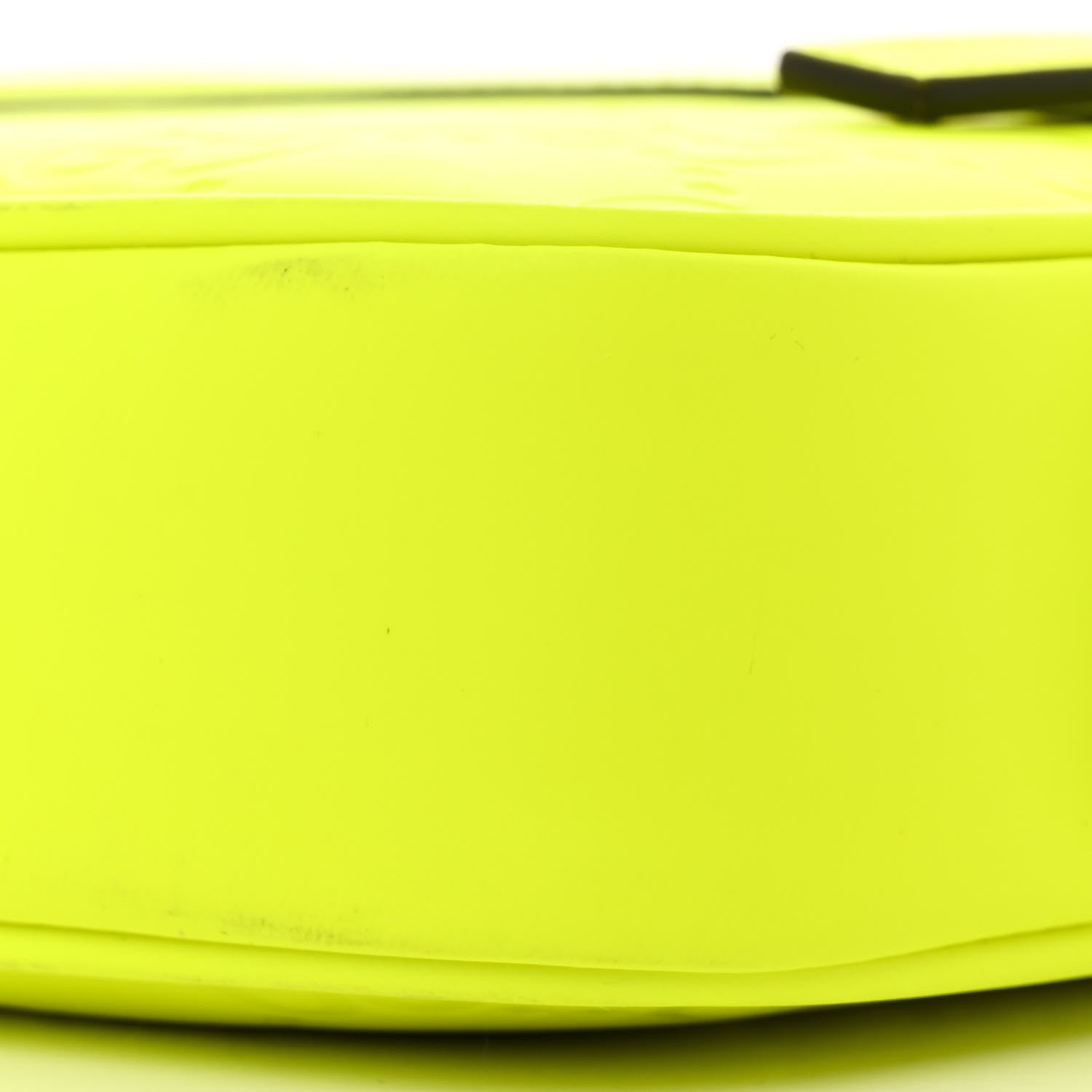 Rubber Effect Monogram GG Crossbody Bag Fluorescent Yellow
