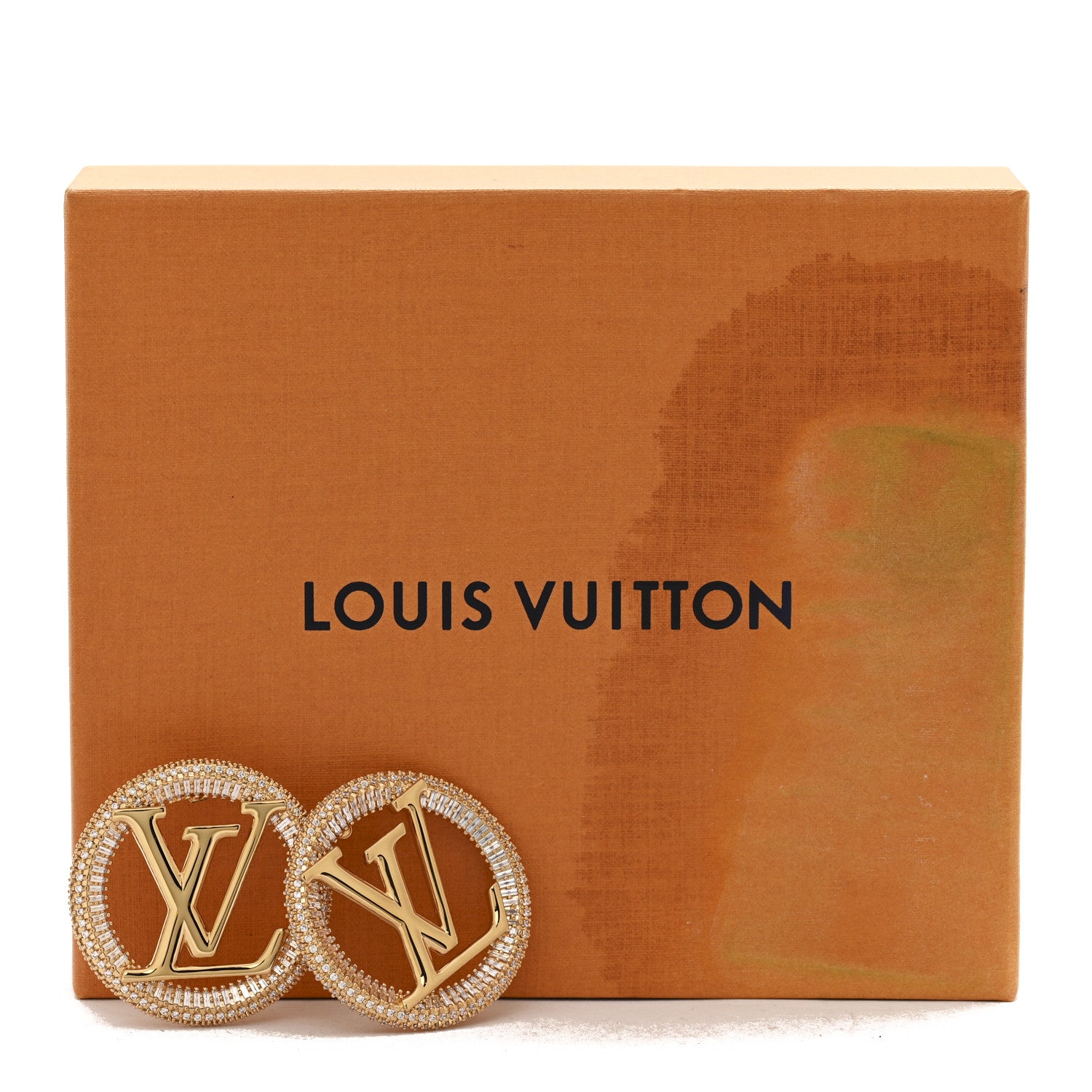 Metal Crystal Sparkling Louise Earrings Gold