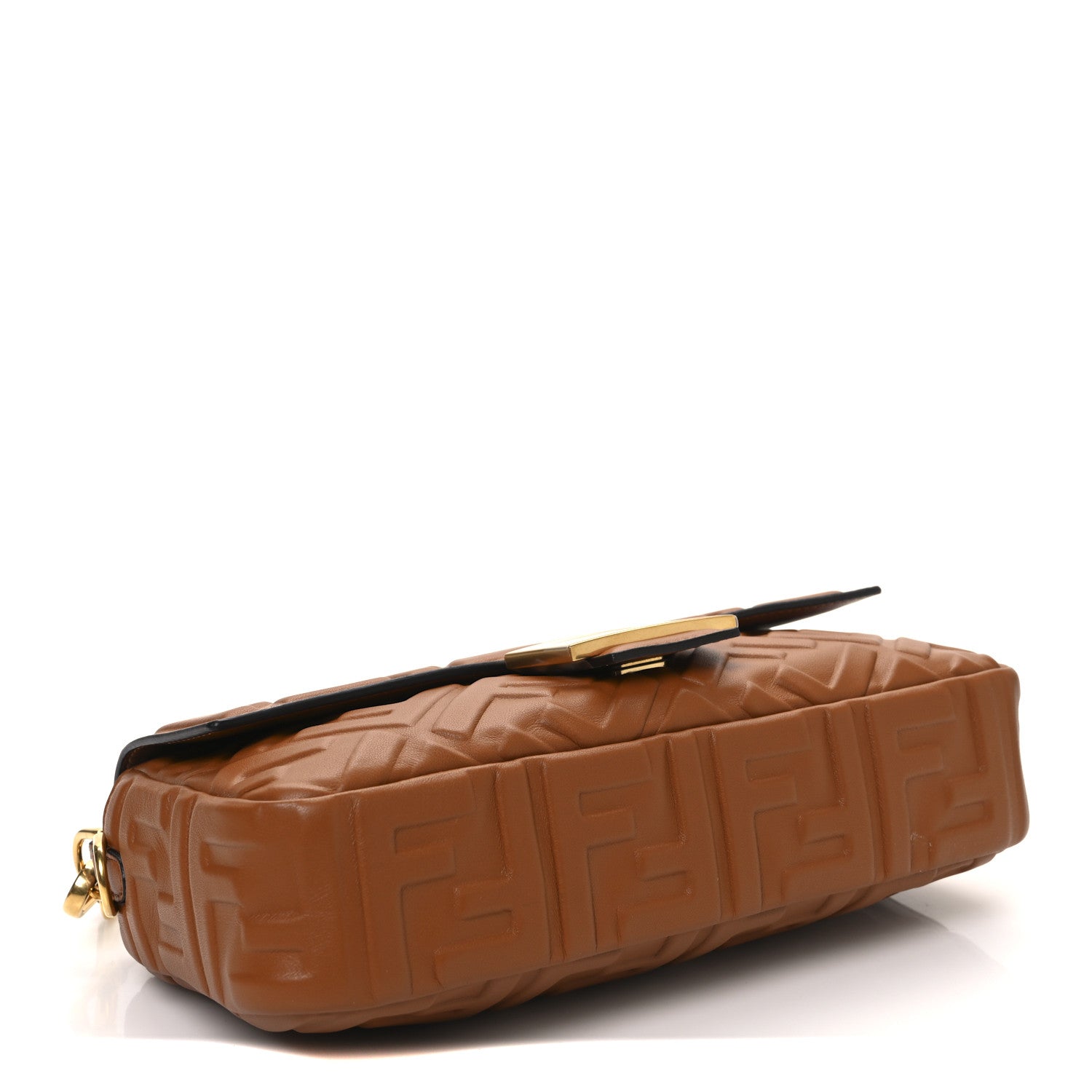 Nappa FF 1974 Embossed Baguette Brandy