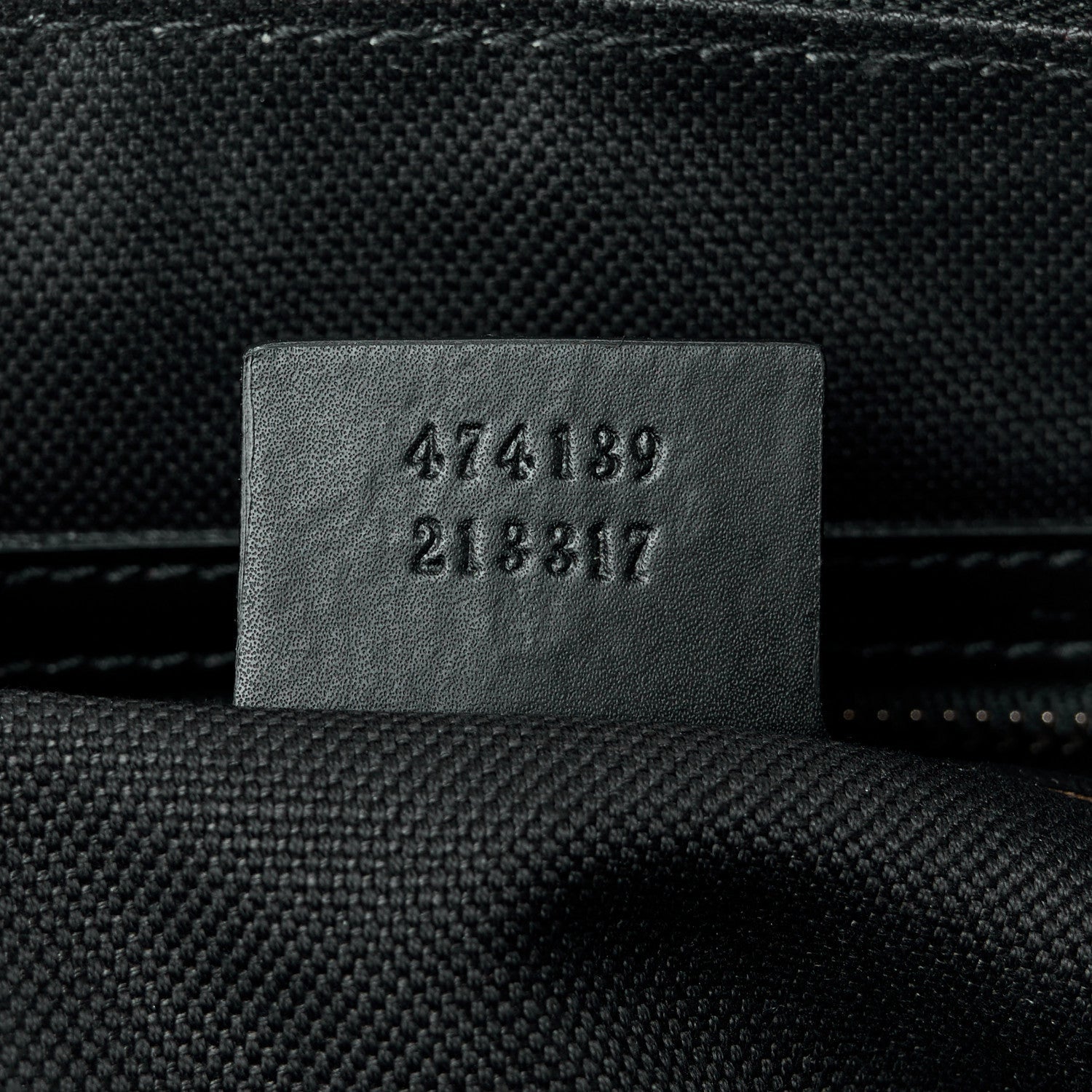 Soft GG Supreme Monogram Appia Calfskin Web East West Messenger Bag Black Grey