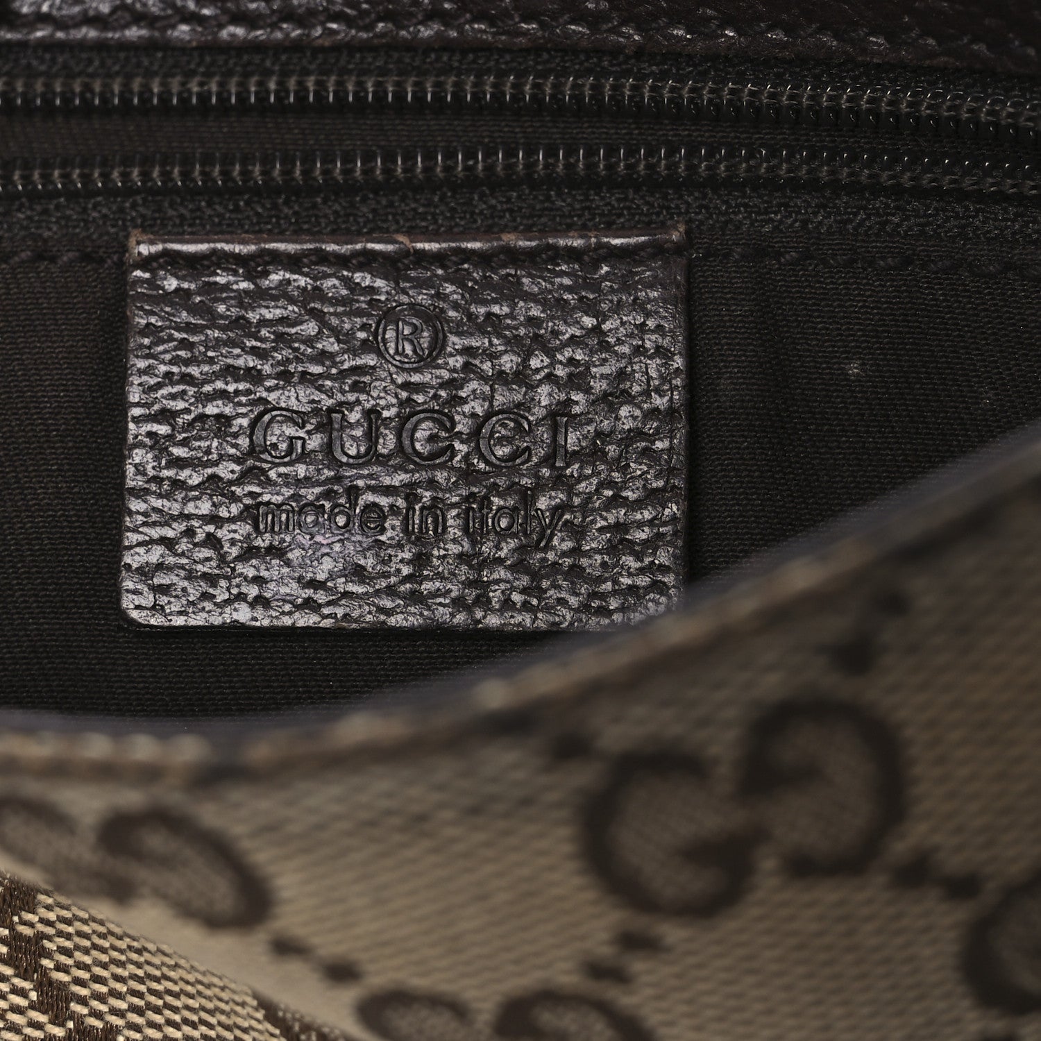 Monogram Waist Pouch Bag Dark Brown