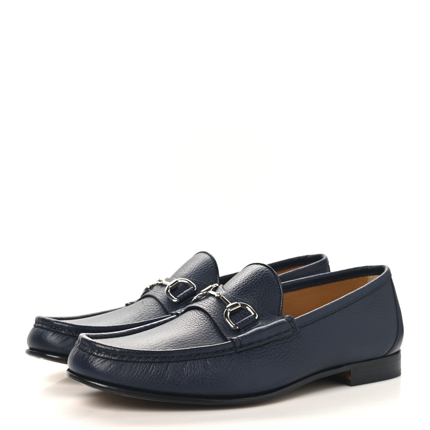 Road Calfskin Mens Horsebit Loafers 8.5 Blue