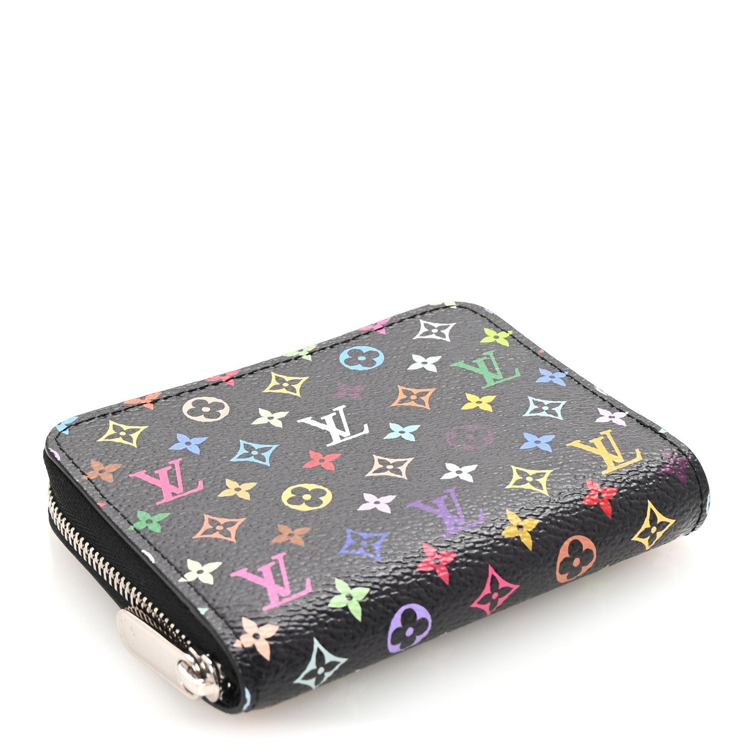 LV x TM Monogram Multicolor Zippy Coin Purse Black