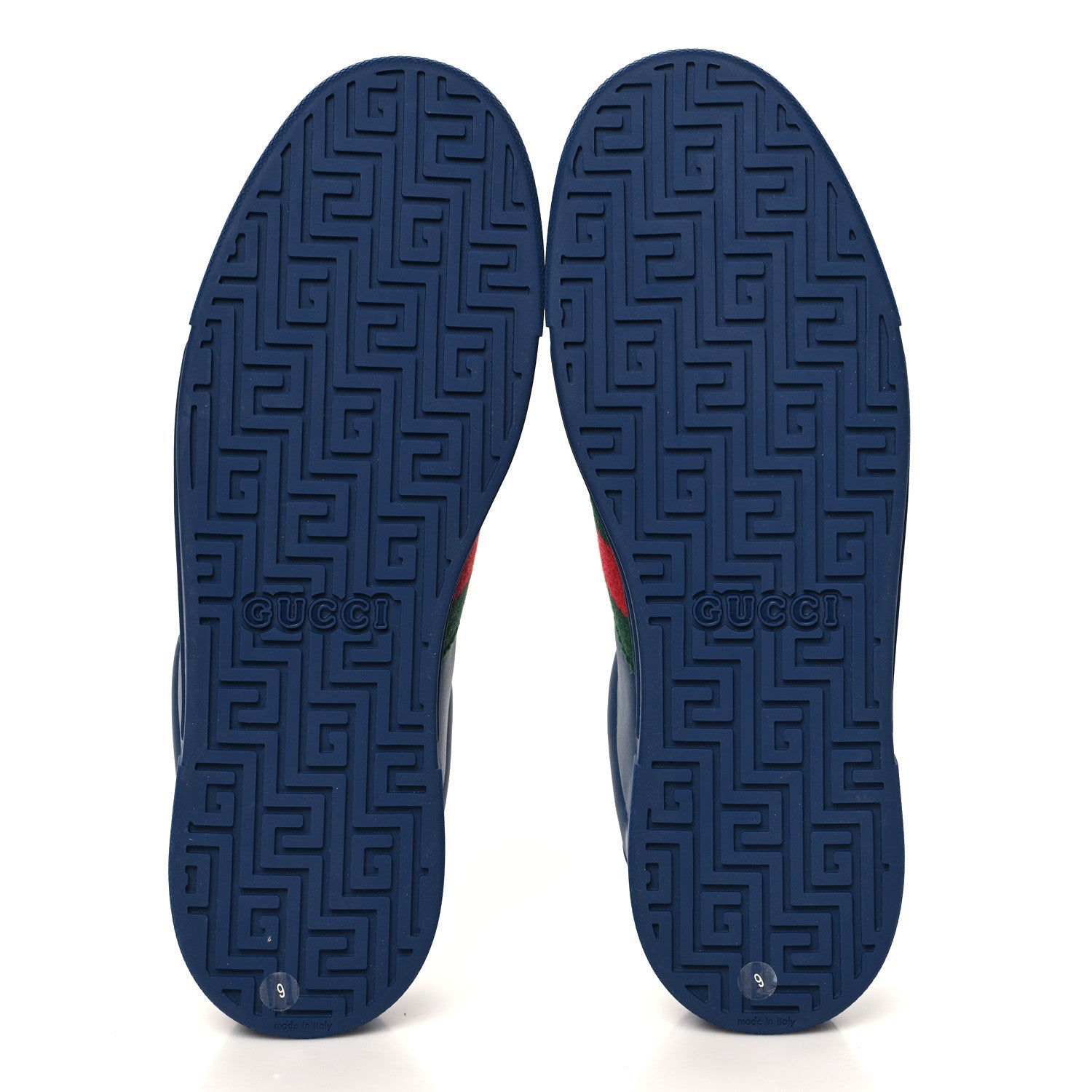 Ultralight Plume Calfskin Web Mens New Ace Sneakers 9 Royale