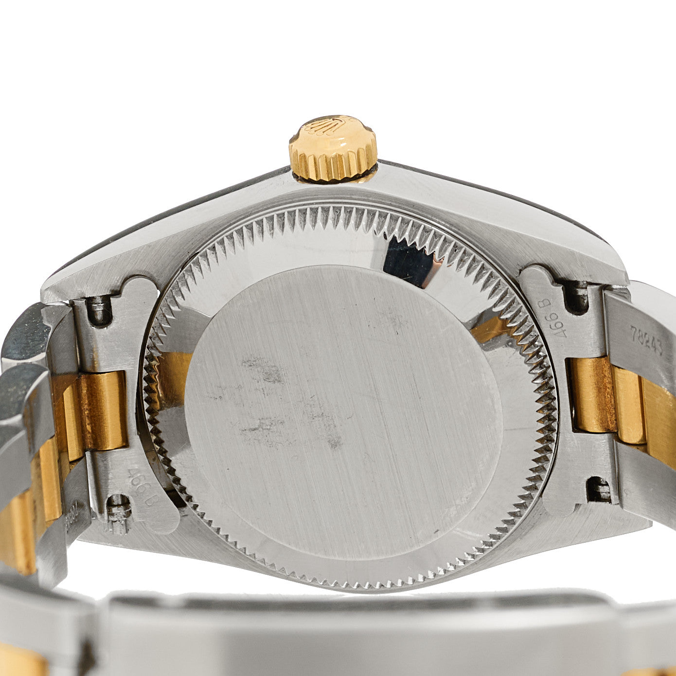 Stainless Steel 18K Yellow Gold 24mm Oyster Perpetual Watch Grey 76183