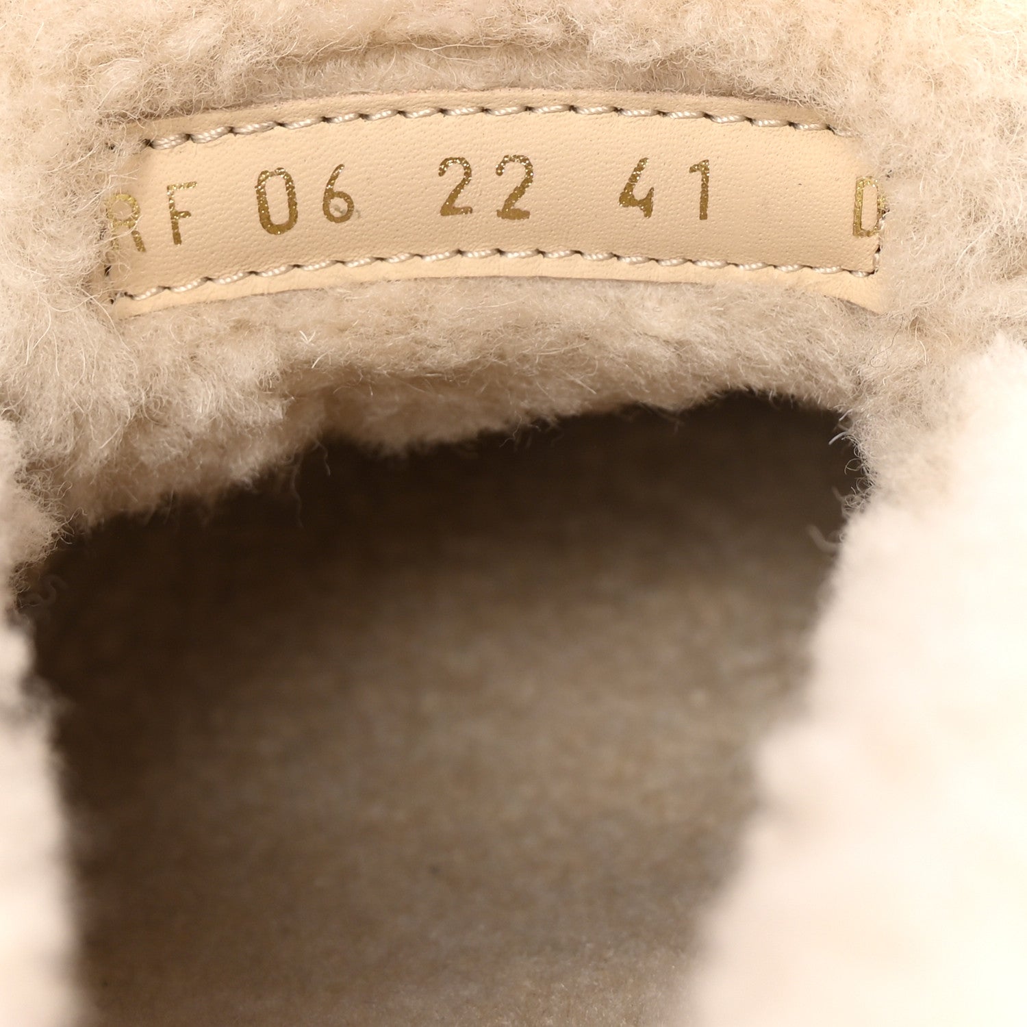 Brushed Calfskin Shearling Dior Code Lug Sole 15mm Loafers 41 Black Natural