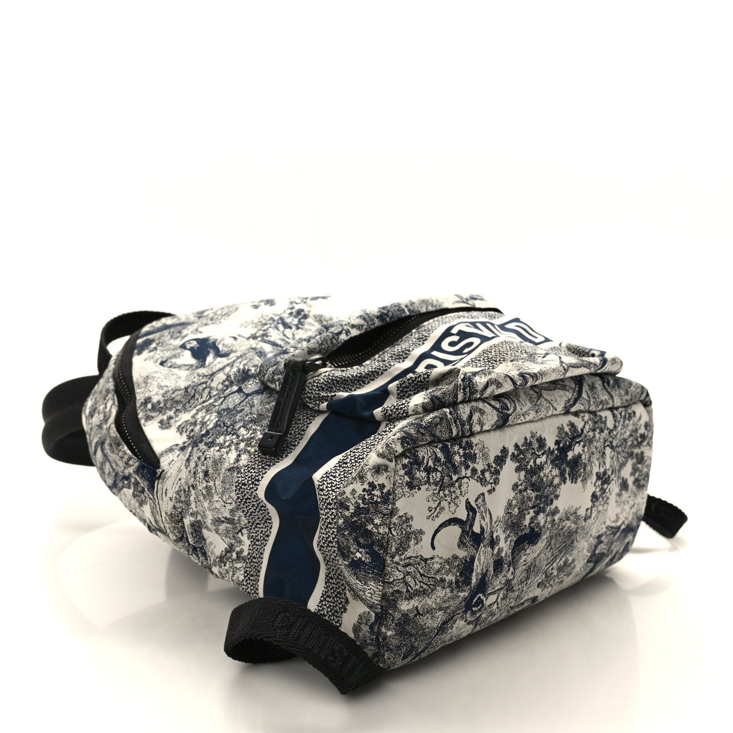 Nylon Technical Fabric Toile De Jouy Small Diortravel Backpack Blue