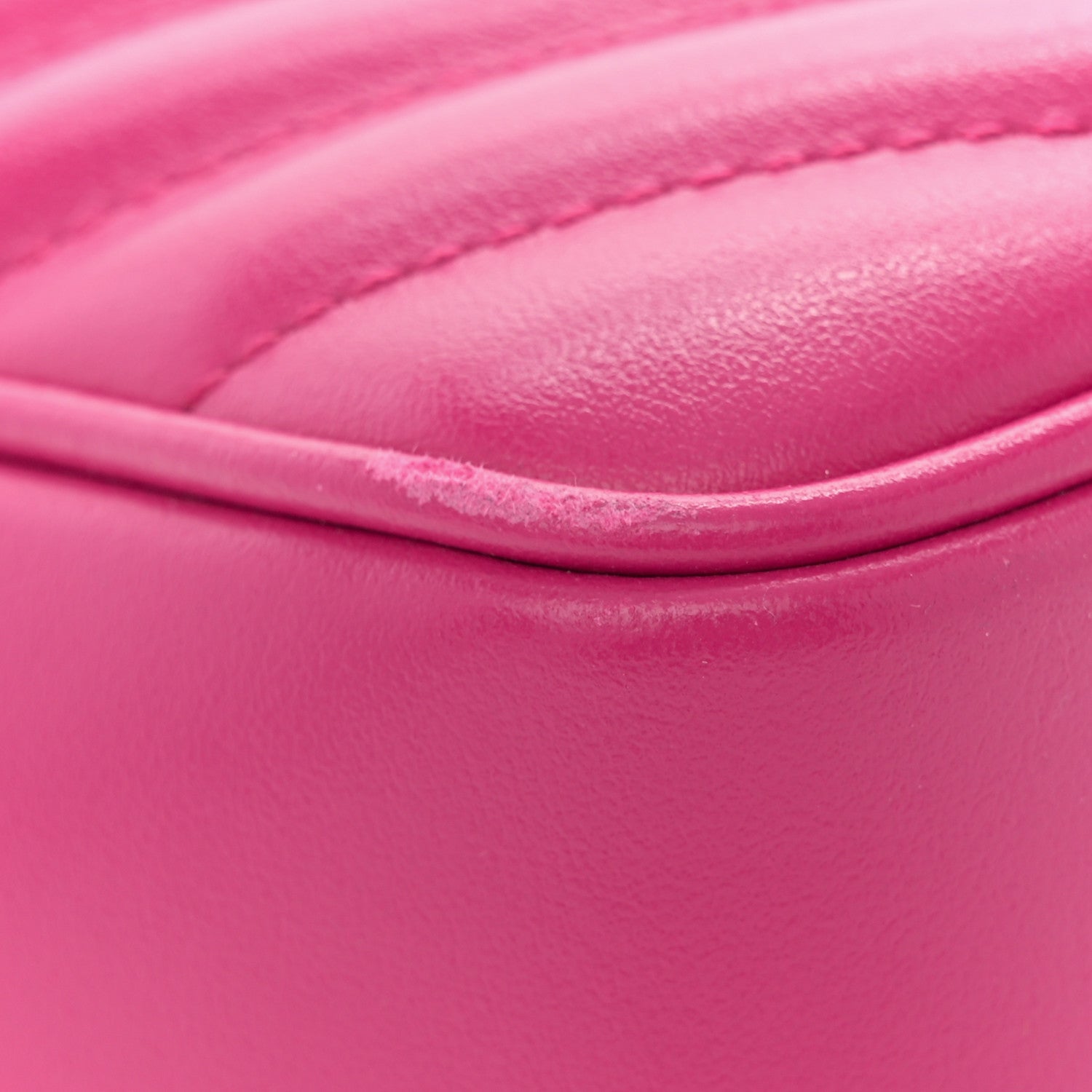 Calfskin Matelasse Monogram Lou Camera Bag Bright Pink