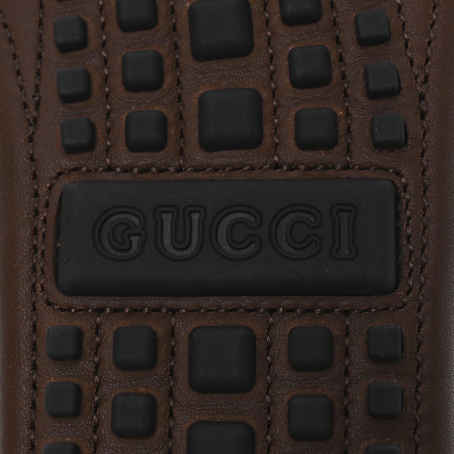 Soft Clove Calfskin GG Supreme Monogram Mens Interlocking G Driver Loafers 8 Brown