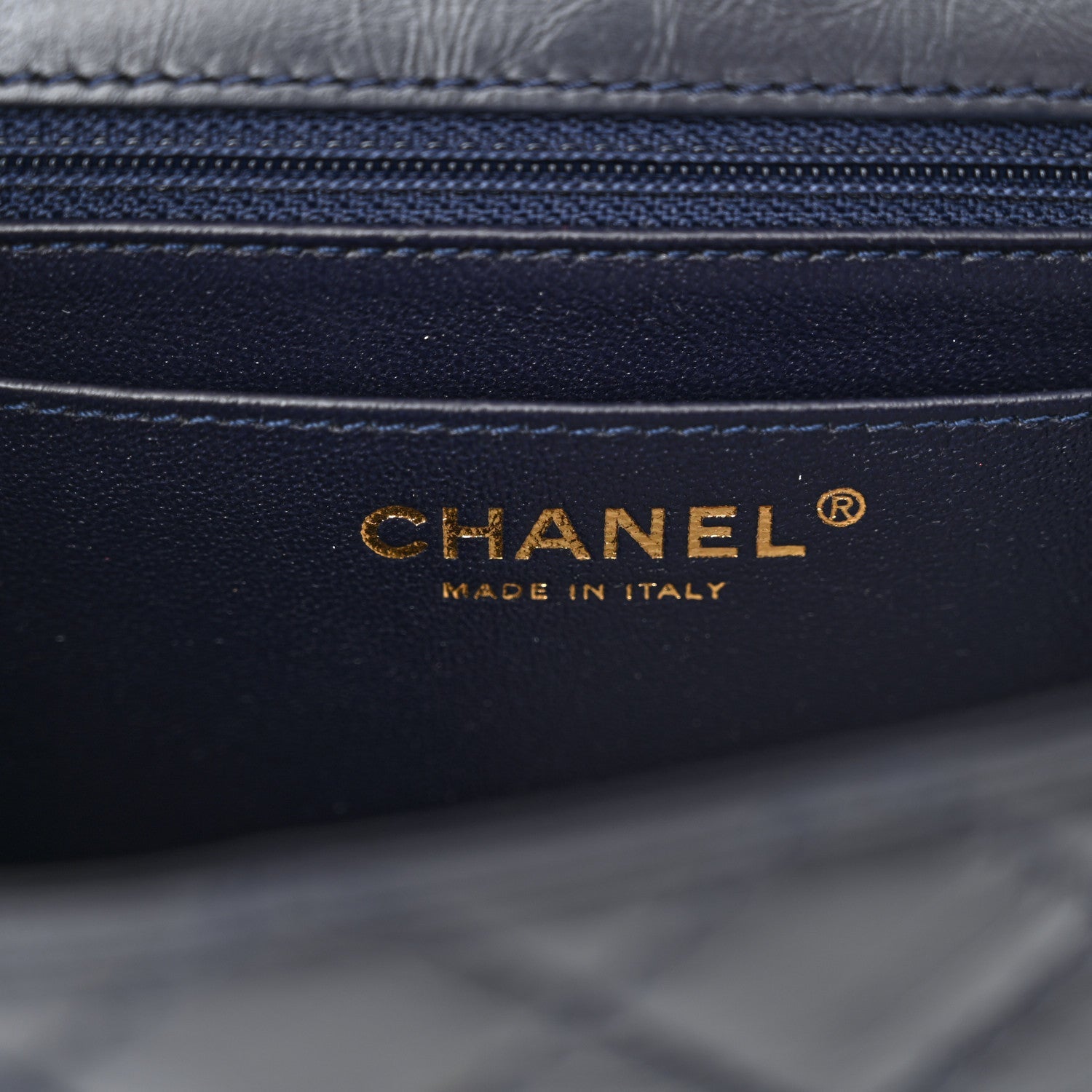 Aged Calfskin Quilted 2.55 Reissue Mini Flap Navy