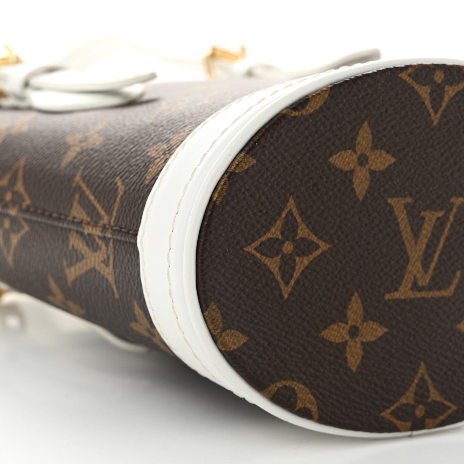 Monogram LV Match Nano Bucket Bag White