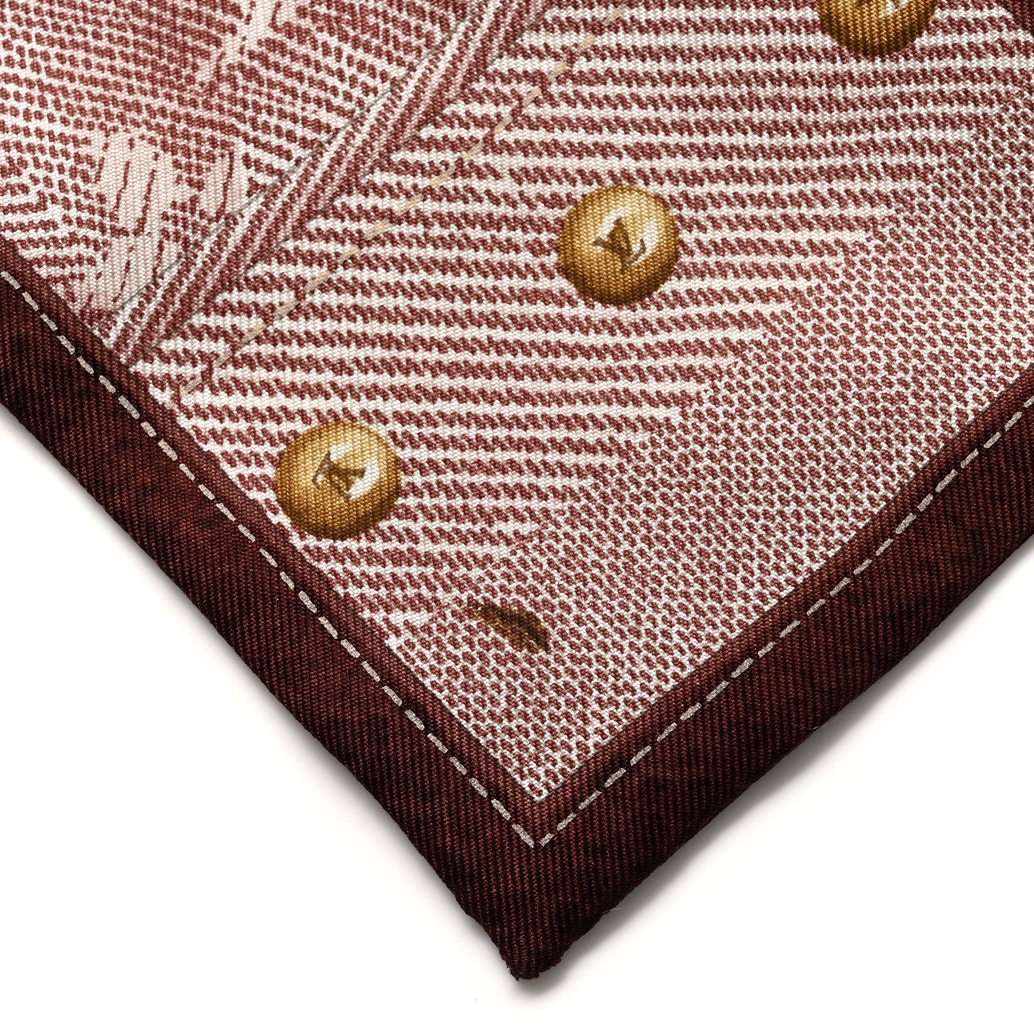 Silk Monogram New Denim Bandeau Cherry