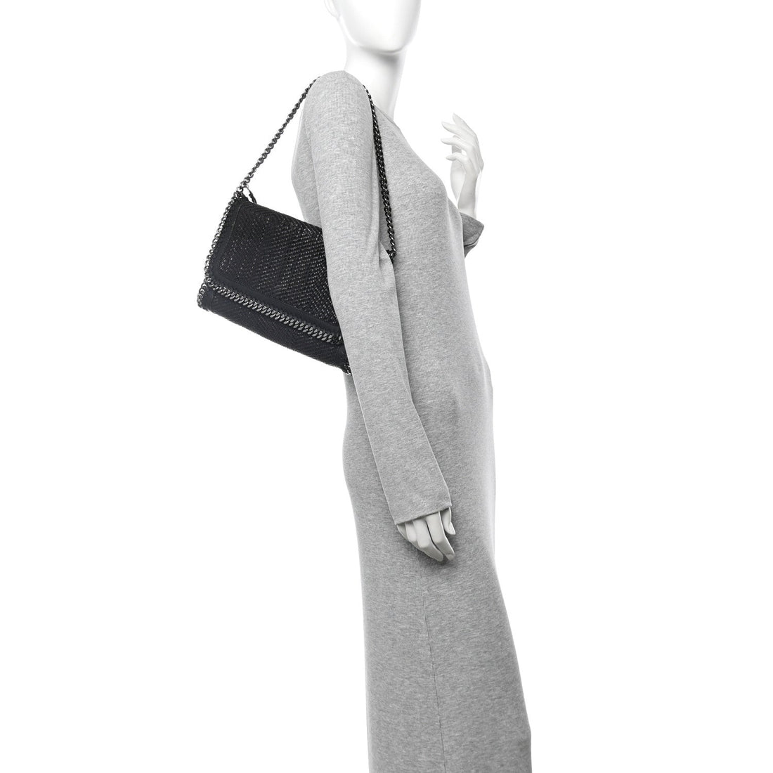 Braided Falabella Clutch Black