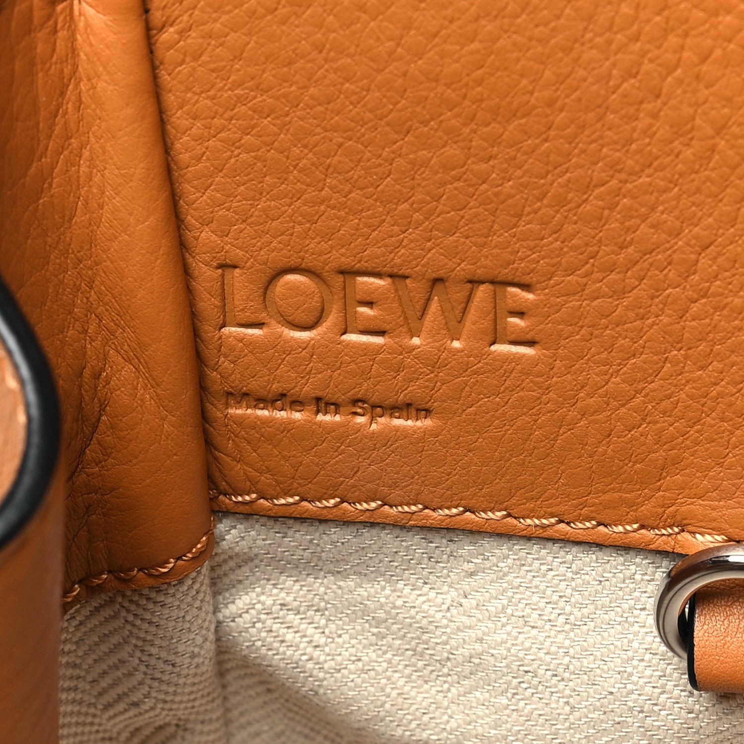 Calfskin Nubuck Small Hammock Shoulder Bag Honey