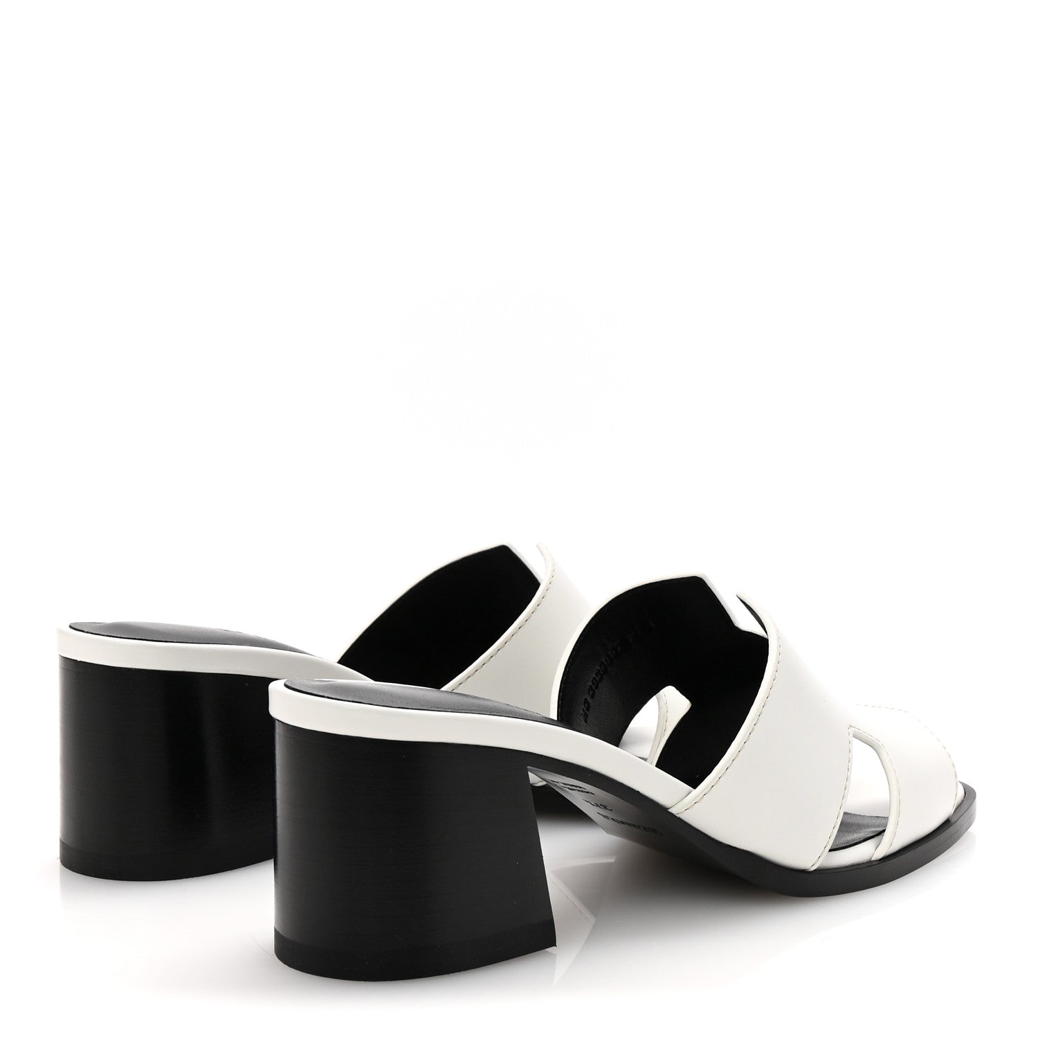 Calfskin Helia 60 Sandals 37.5 White