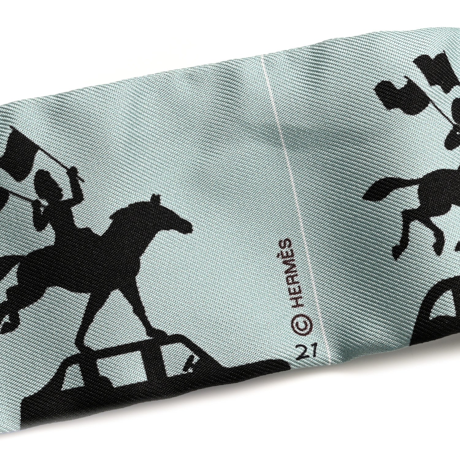 Silk Parade CG Twilly Vert Amande Marron