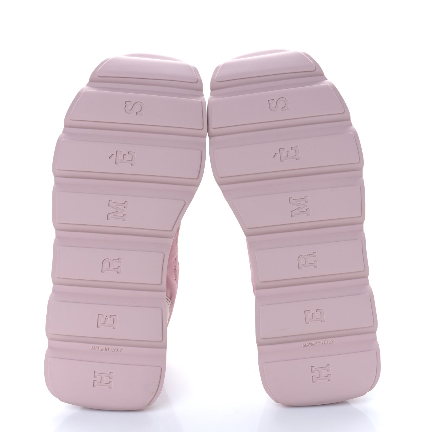 Parachute Fabric Calfskin Impulse Sneakers 40 Rose Porcelaine