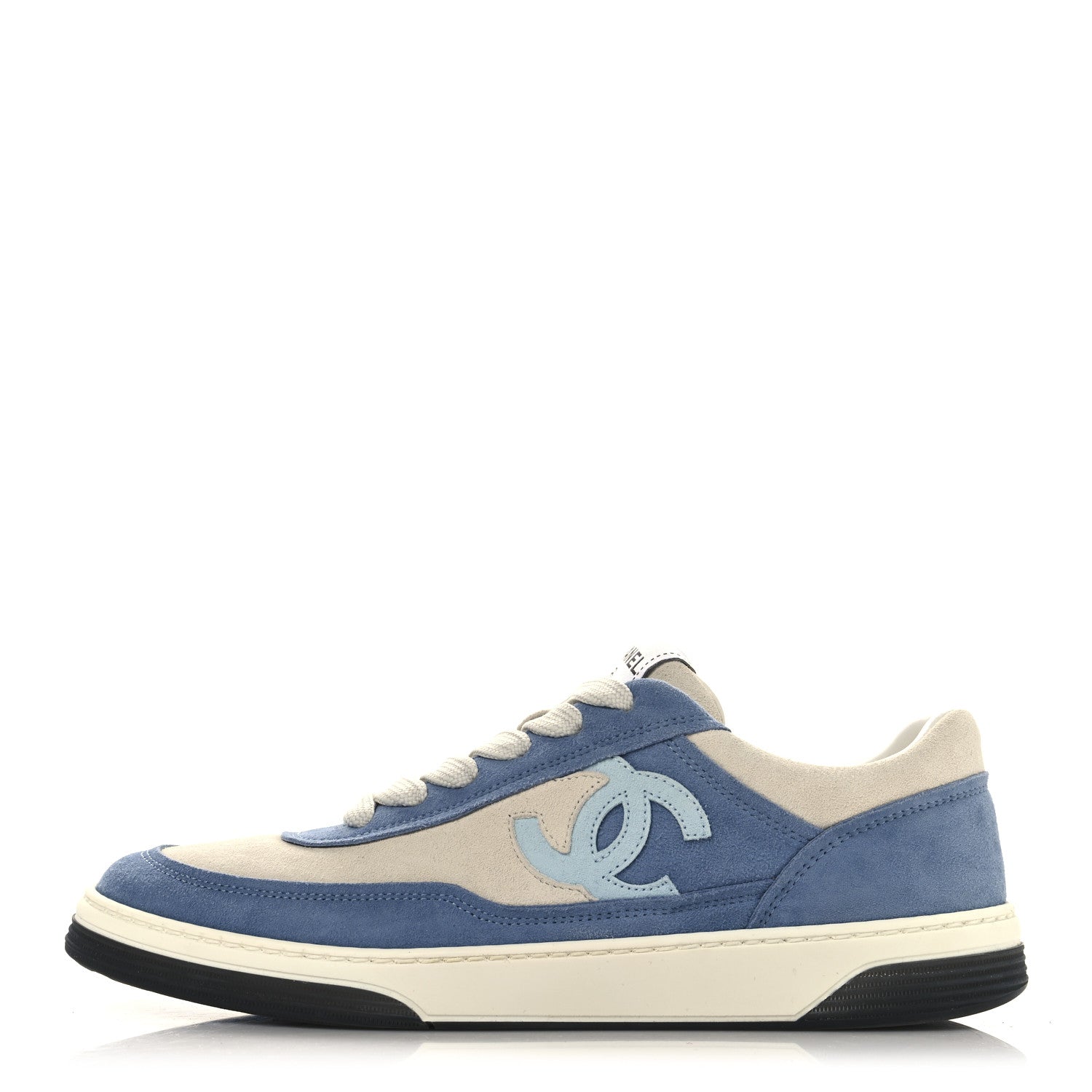 Suede Kidskin Womens CC Sneakers 39 White Blue