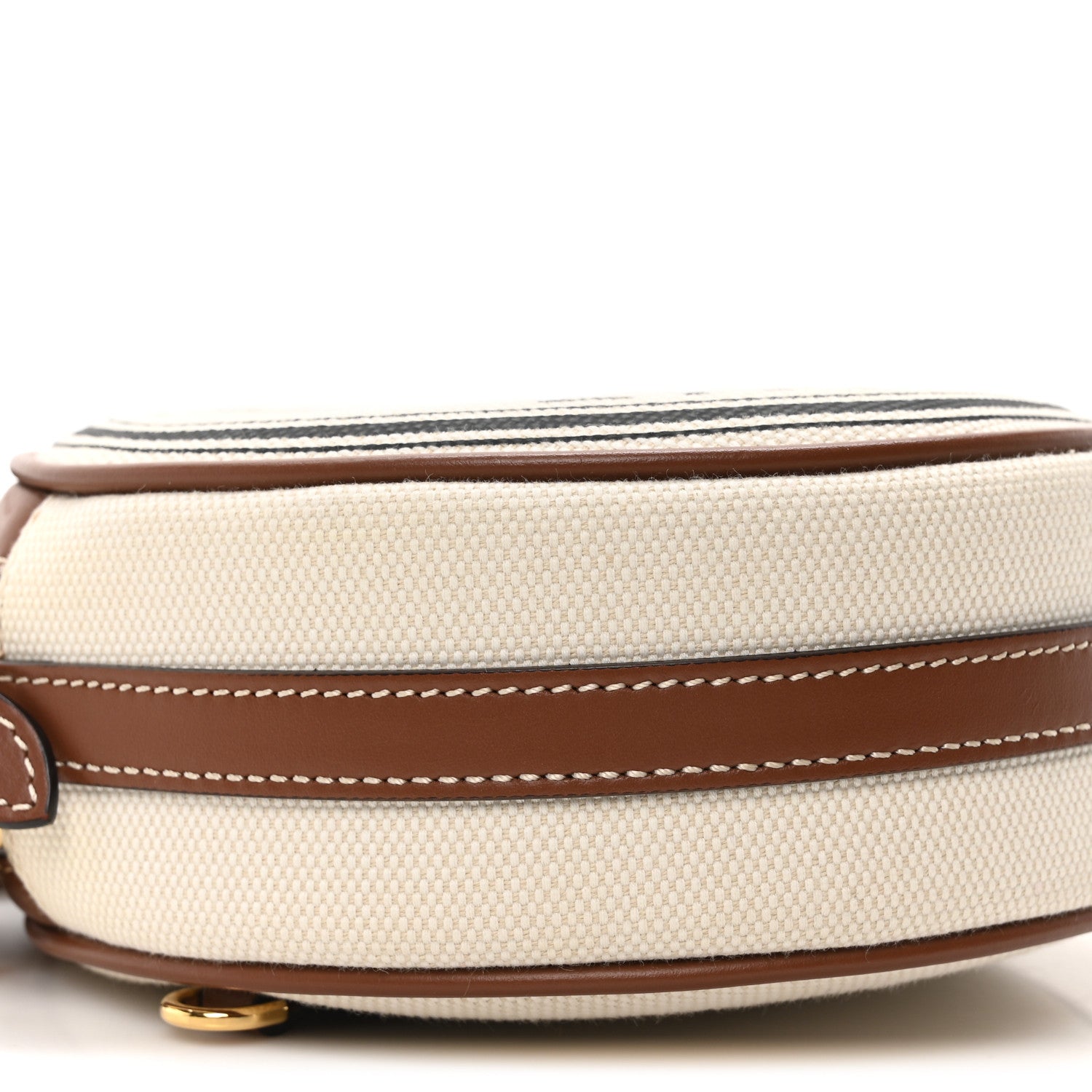 Canvas Calfskin Louise Bag Natural