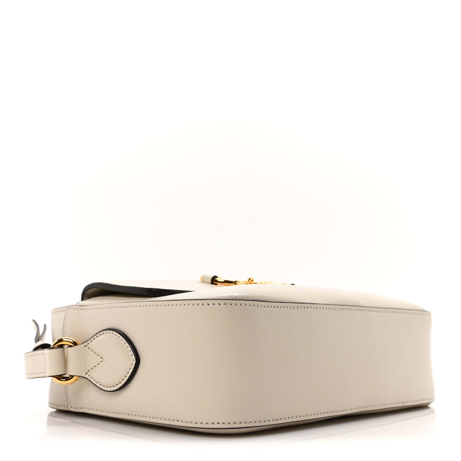 Azalea Calfskin Small Horsebit 1955 Shoulder Bag Mystic White