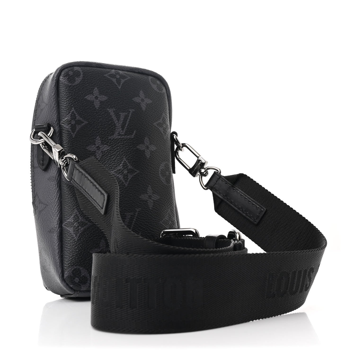 Monogram Eclipse Reverse Double Phone Pouch NM