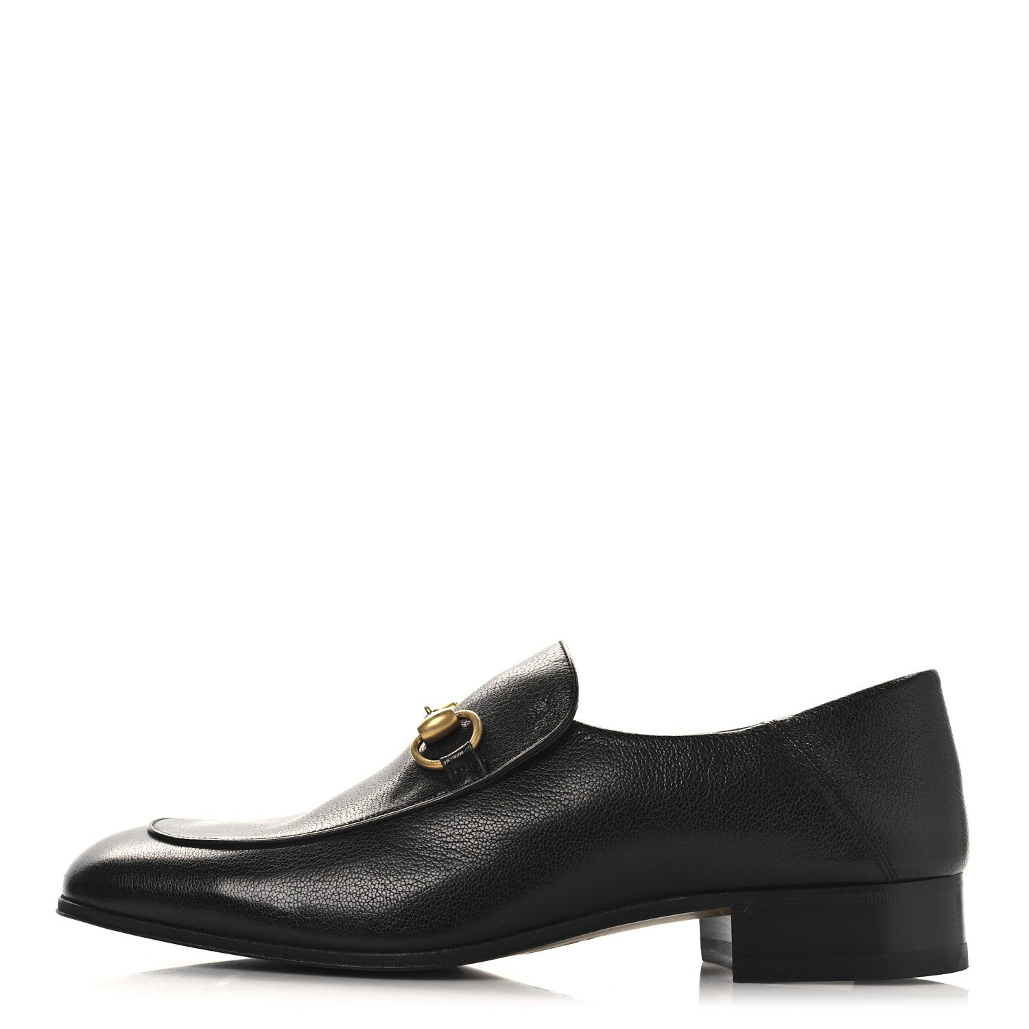 Goatskin Mens Horsebit Loafers 8.5 Black