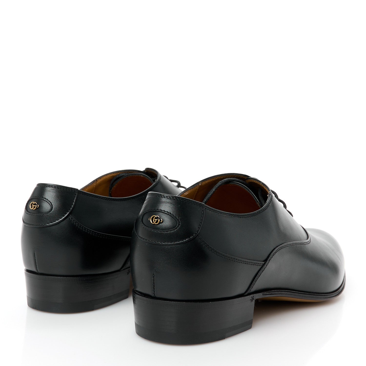 New Waxed Calfskin Mens Oxfords 8.5 Black