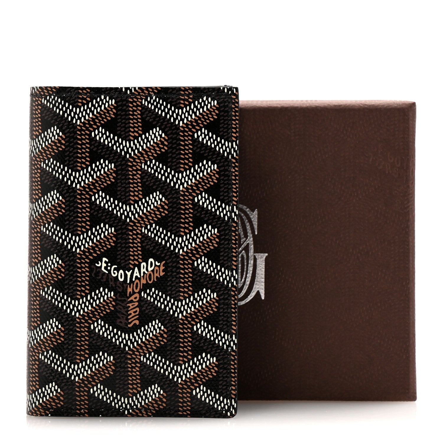 Goyardine Saint Pierre Card Holder Black