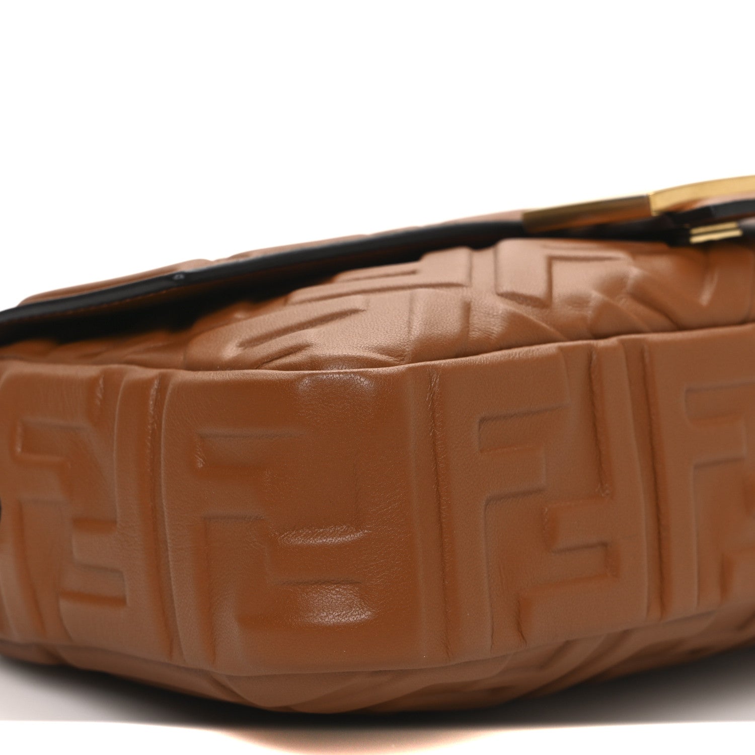 Nappa FF 1974 Embossed Baguette Brandy