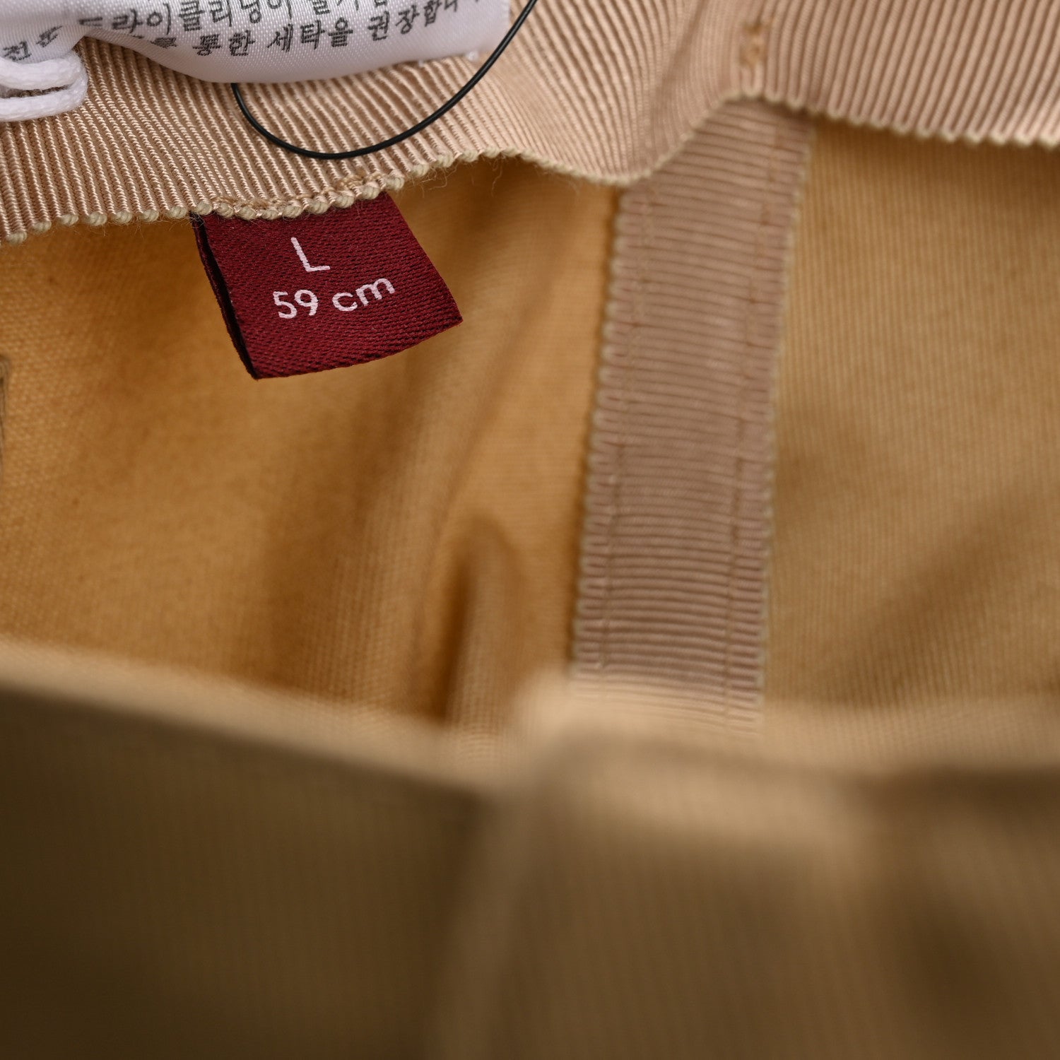 Cotton Logo Script Baseball Hat L Camel