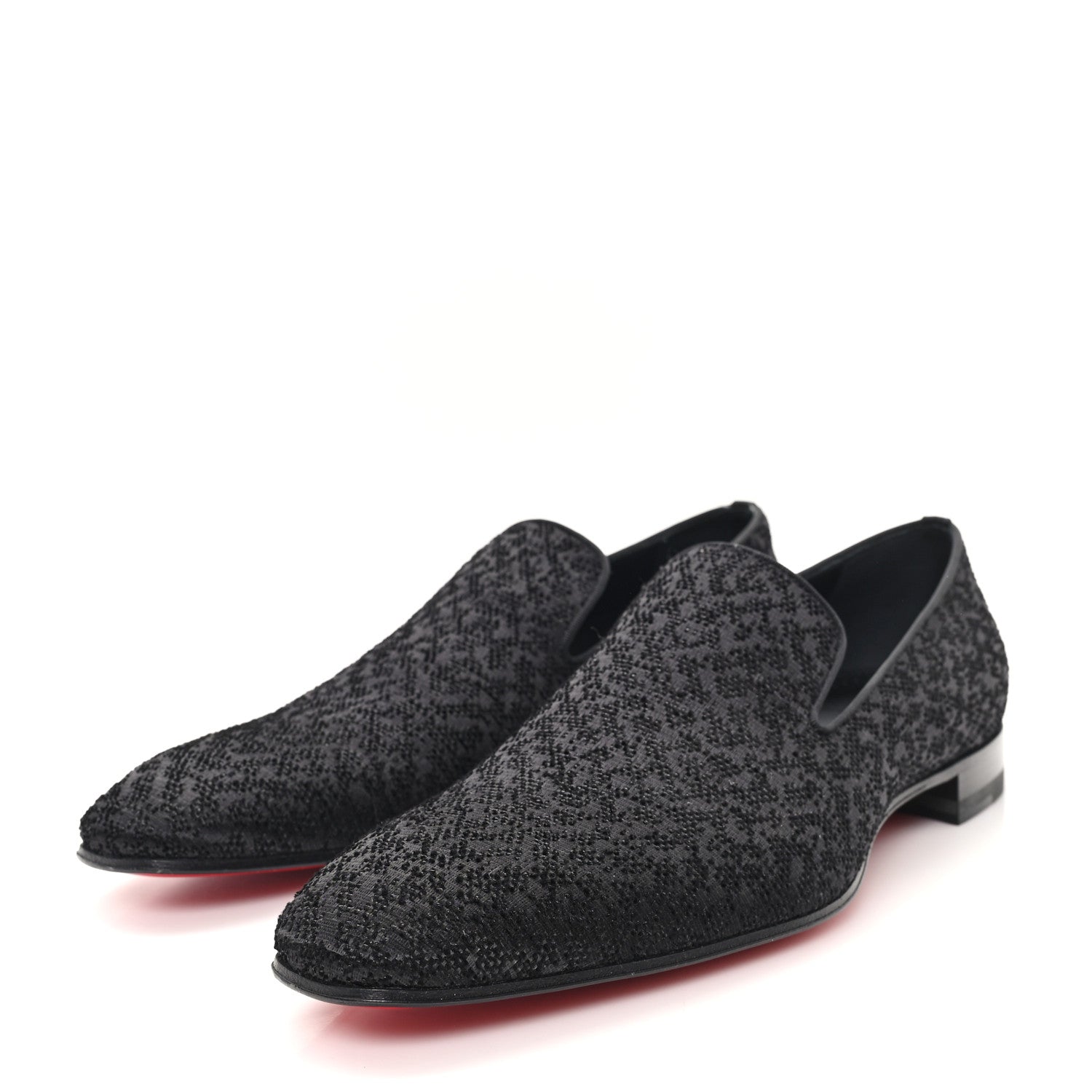 Tessuto Traviata Mens Dandelion Flat Loafers 43 Black