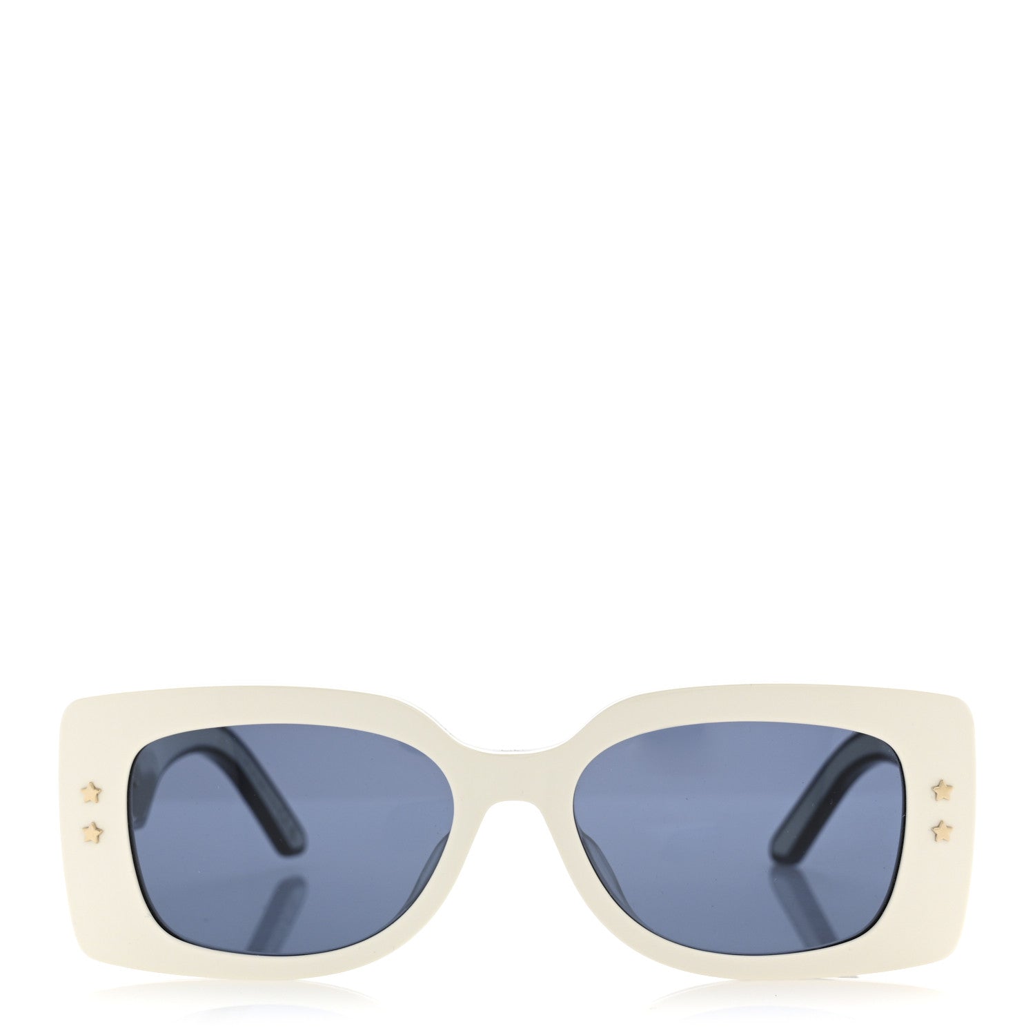 Diorpacific S1U Square Sunglasses White Blue