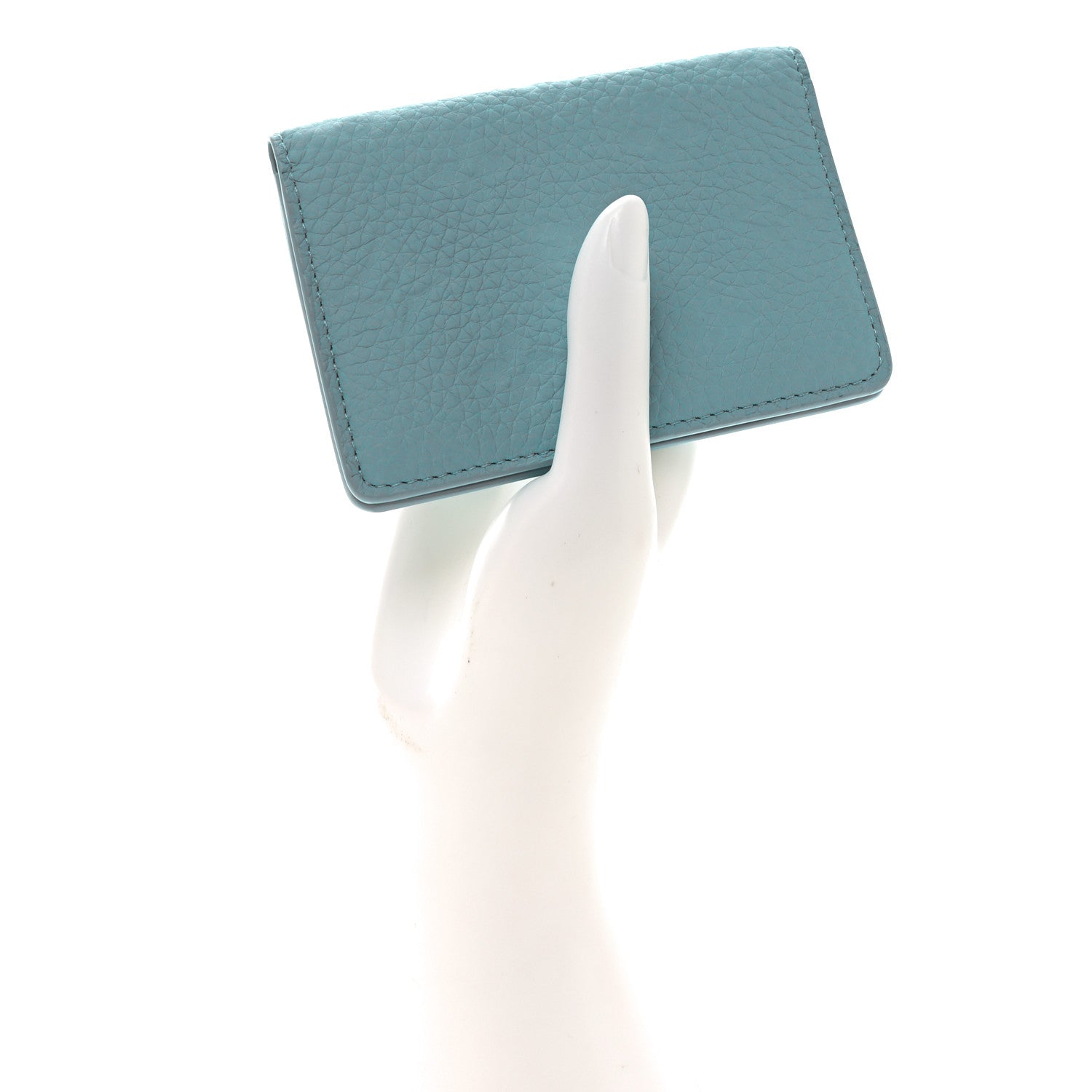 Taurillon Monogram Pocket Organizer Turquoise