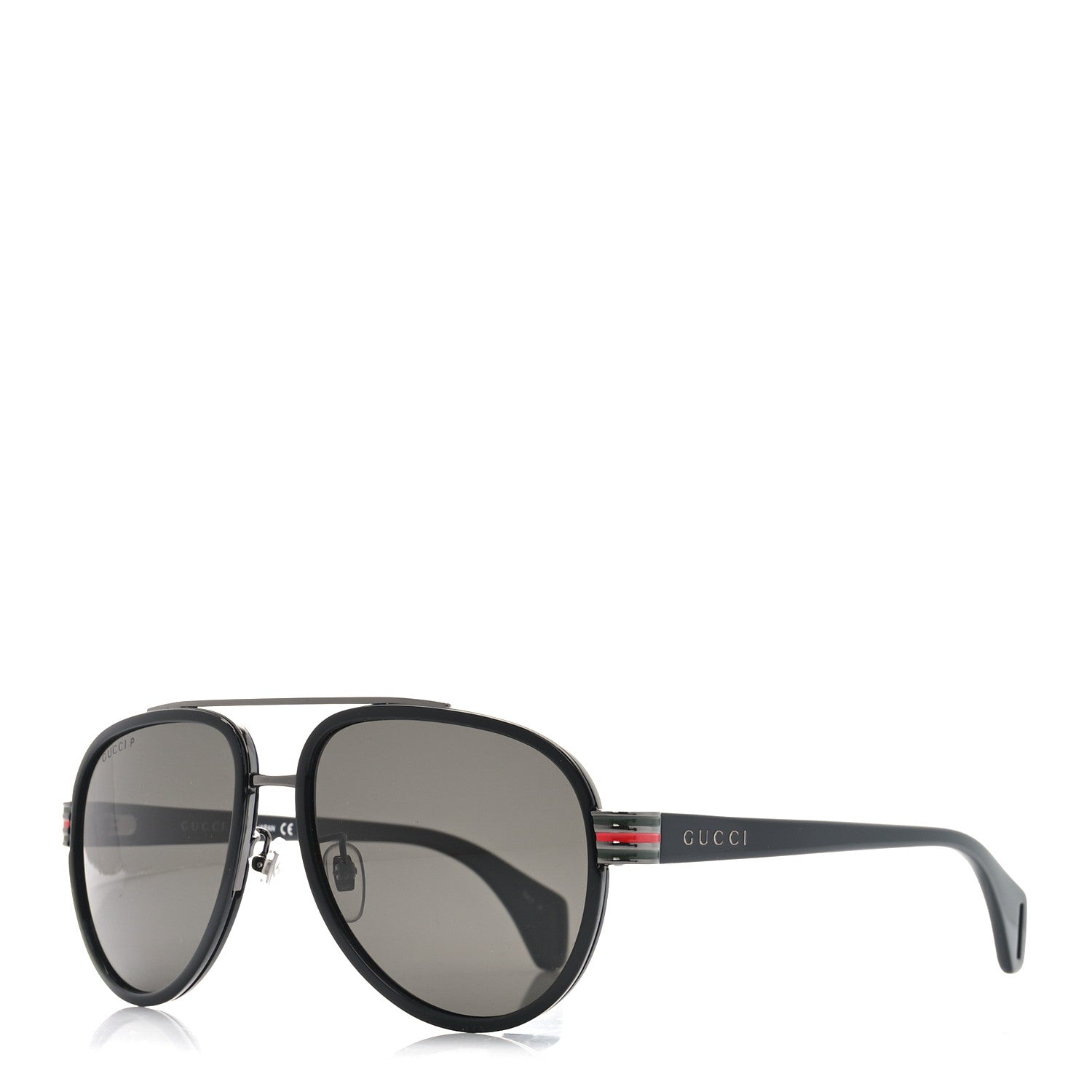 Acetate Aviator Sunglasses GG0447S Black