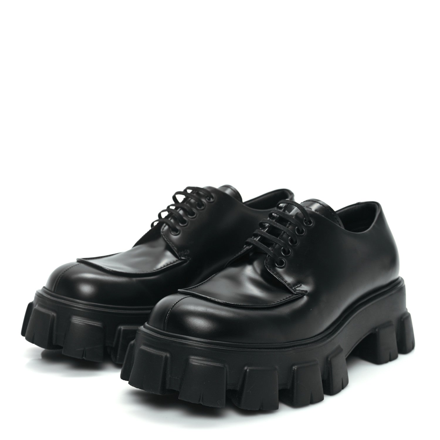 Spazzolato Rois Monolith 55mm Derby Loafers 8 Black