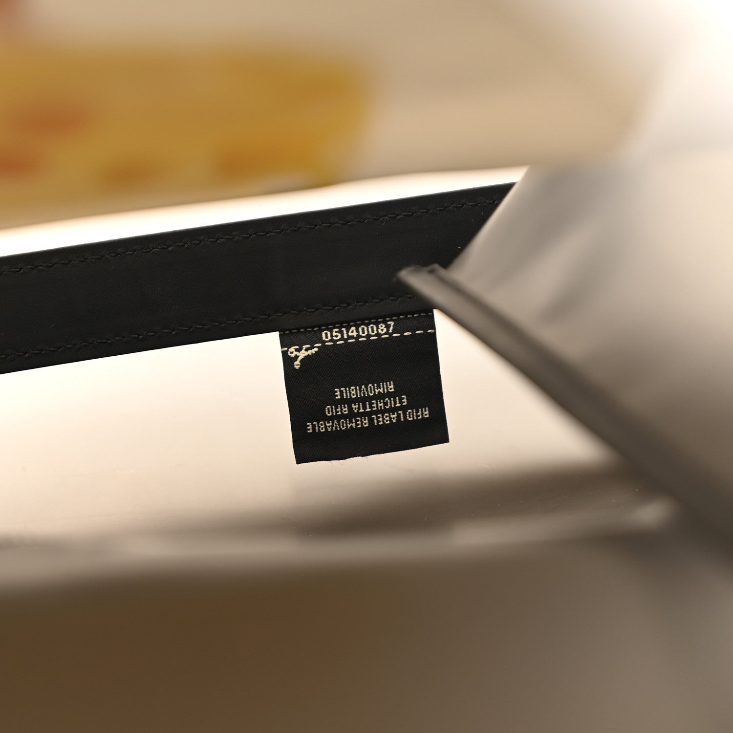 PVC Vitello Faithful Flat Shopping Tote Black