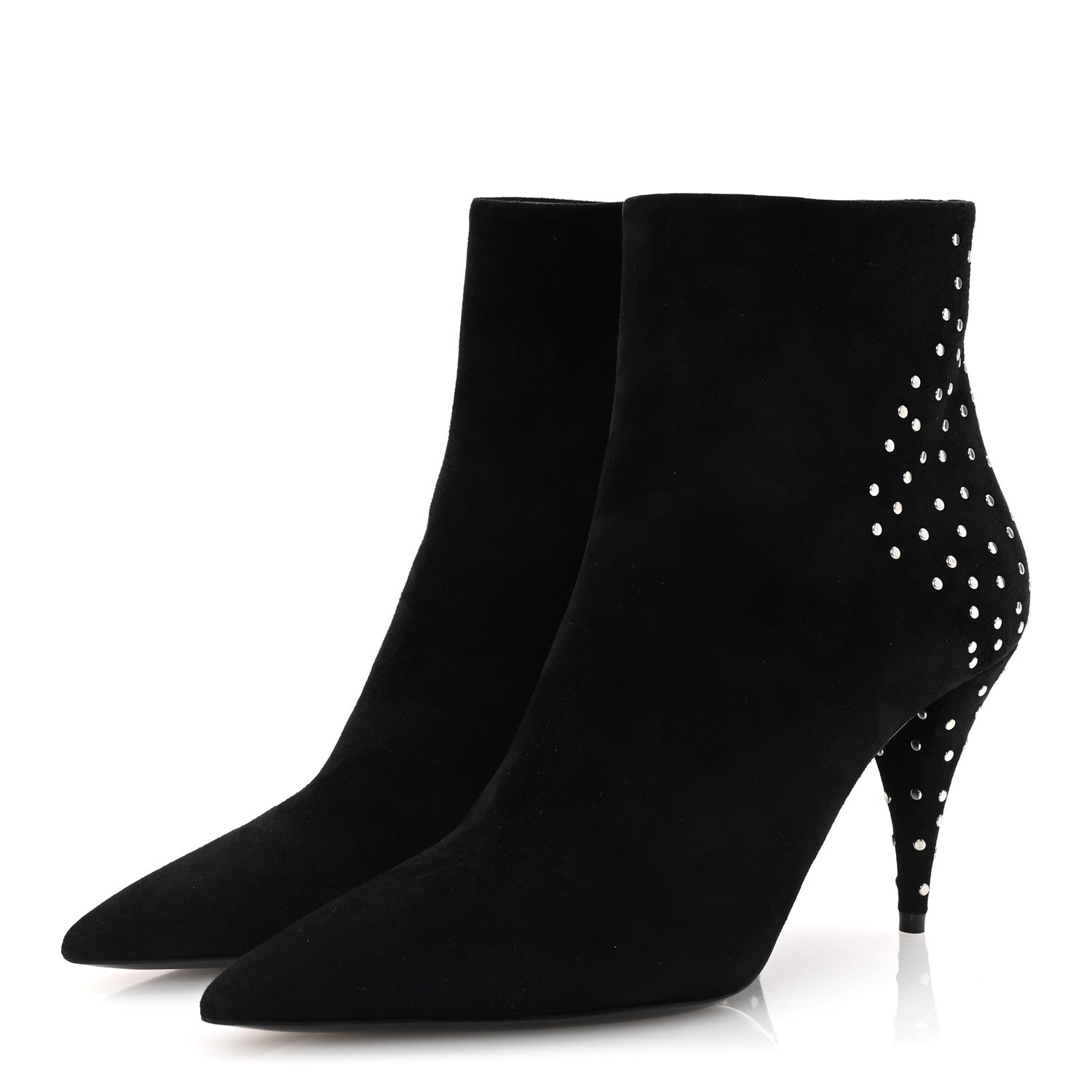 Suede Studded Kiki 85 Zip Boot 37 Black