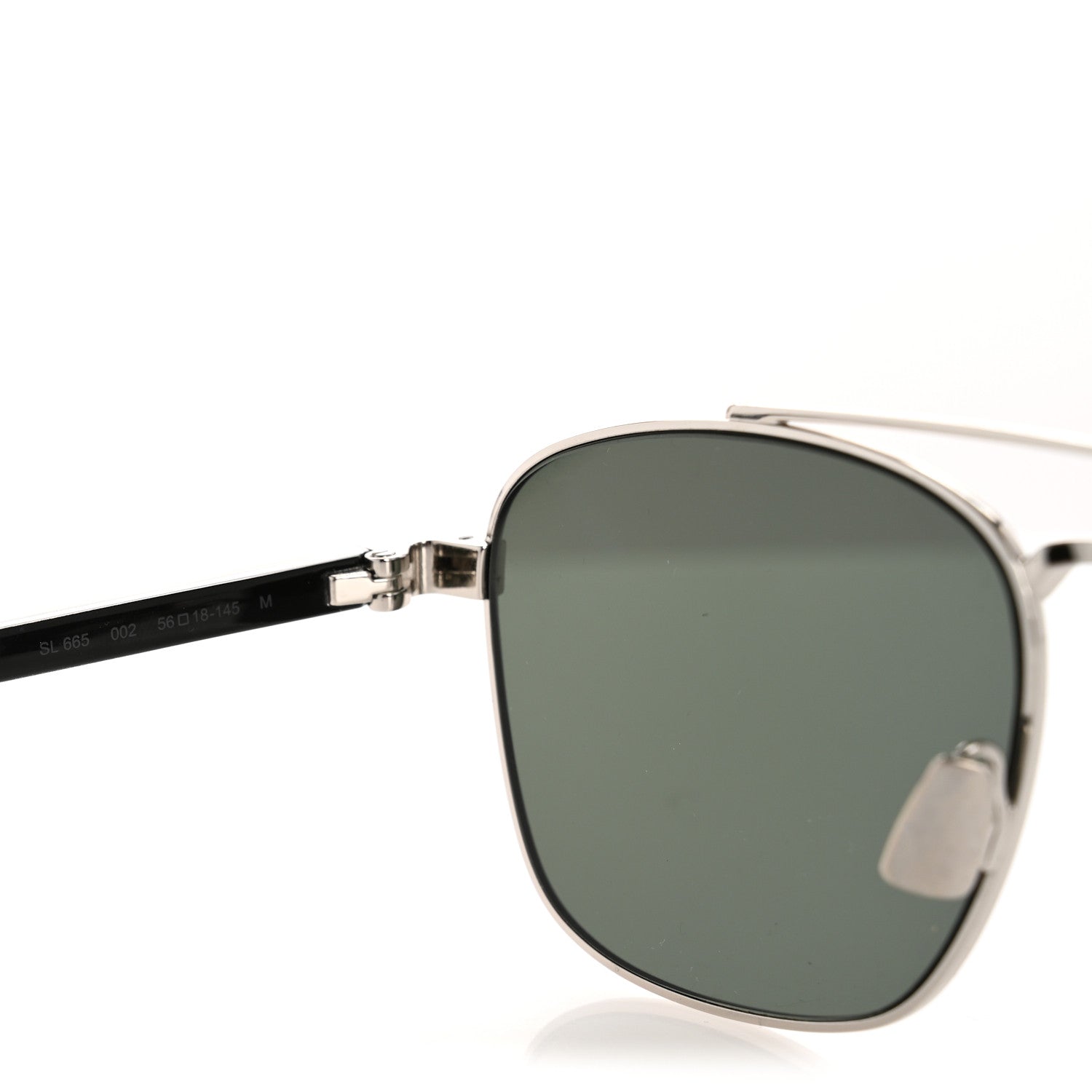 Acetate Metal Aviator SL665 Sunglasses Black