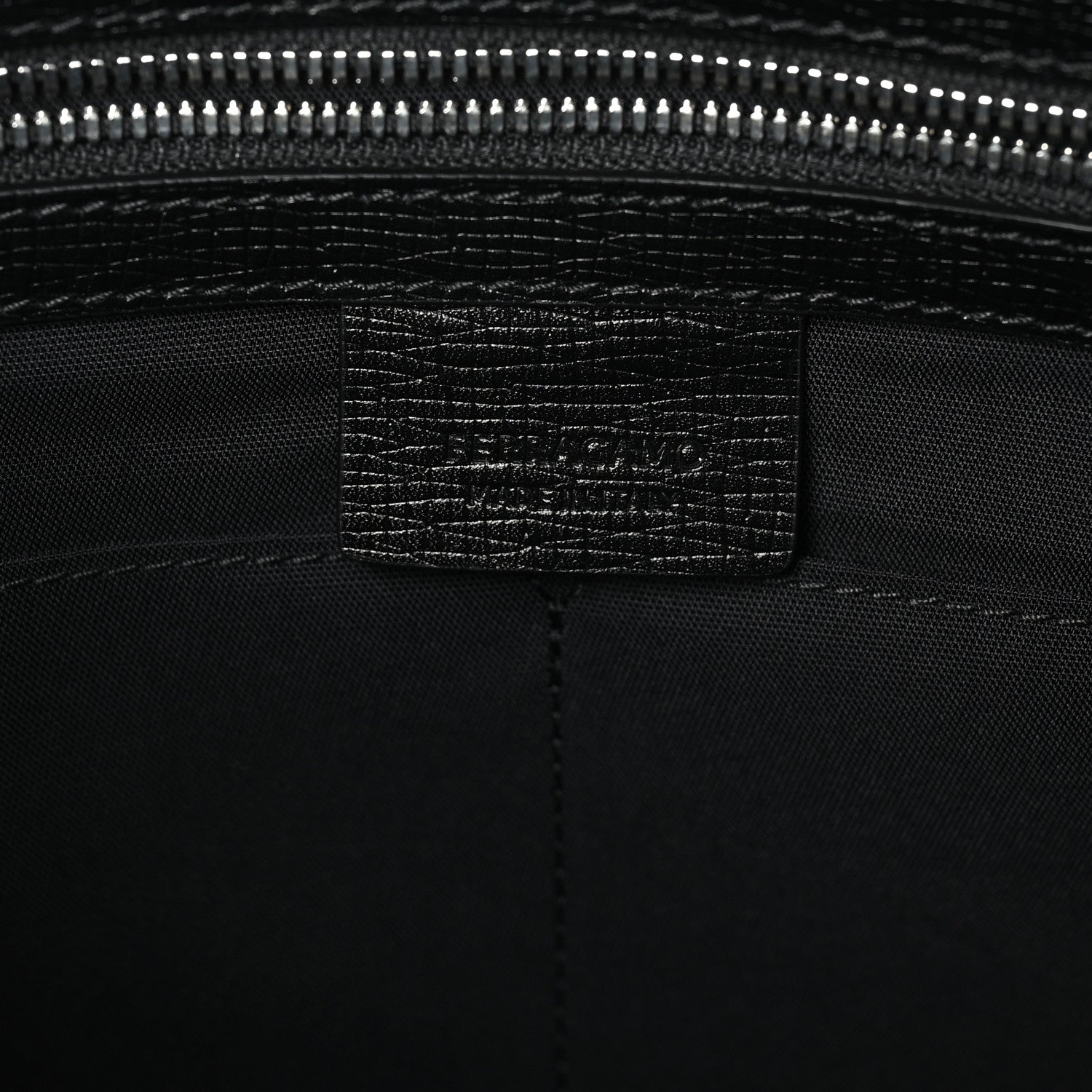 Hammered Calfskin New Revival Briefcase Black