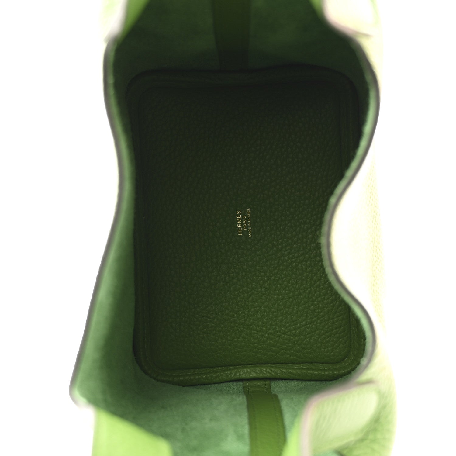 Taurillon Clemence Picotin Lock 18 PM Vert Yucca