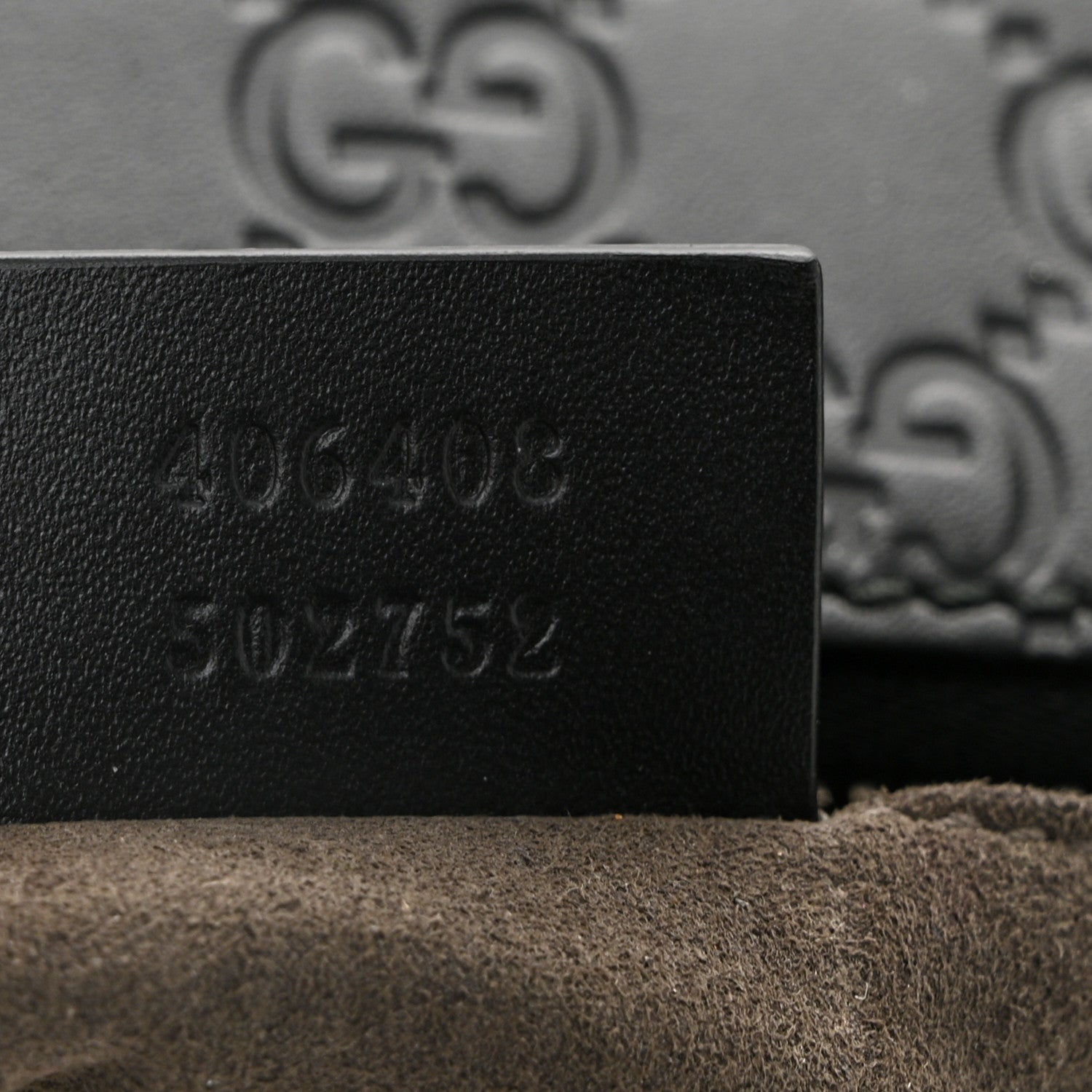 Guccissima Signature Medium Flat Messenger Bag Black