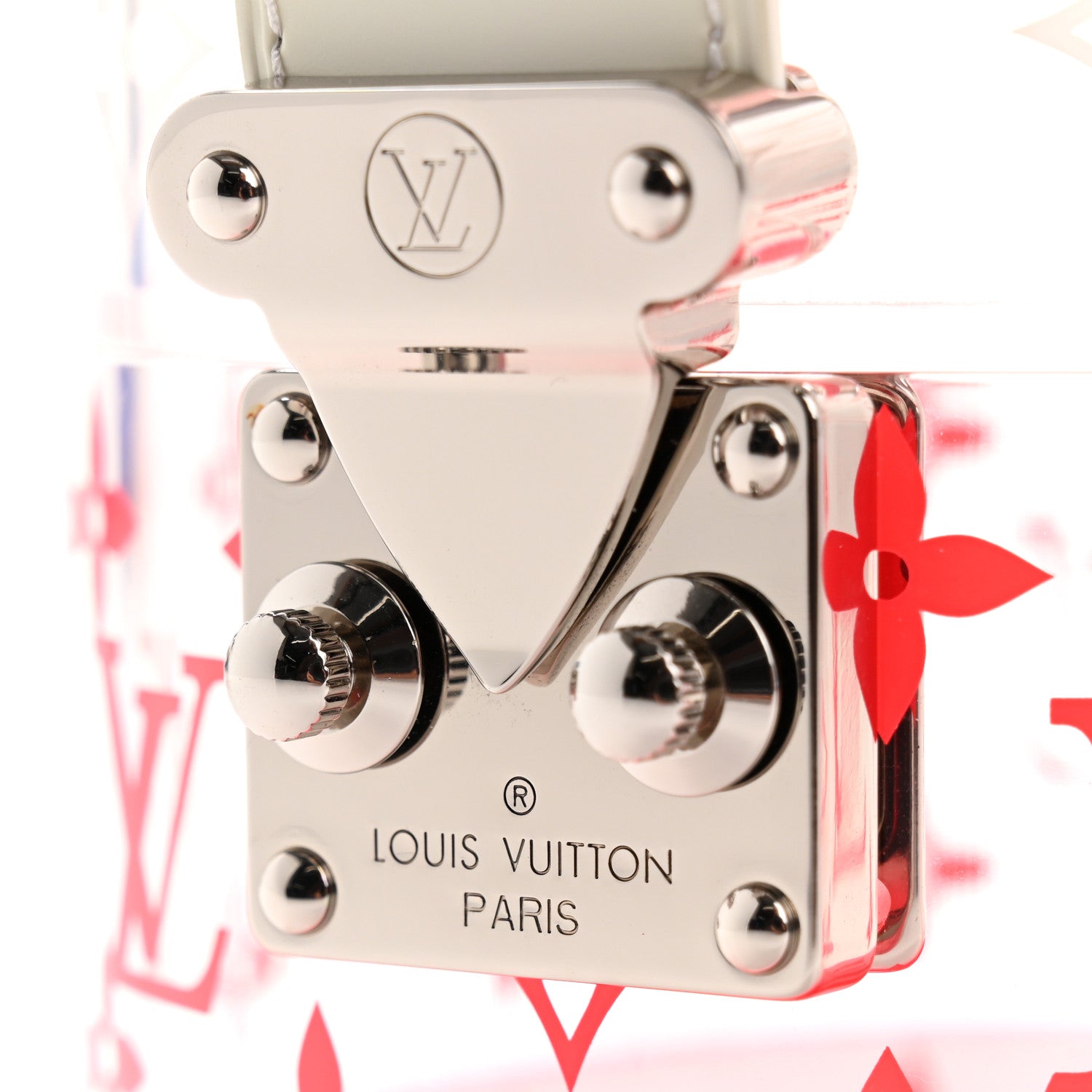 Transparent Plexiglass Box Scott Fluorescent Pink