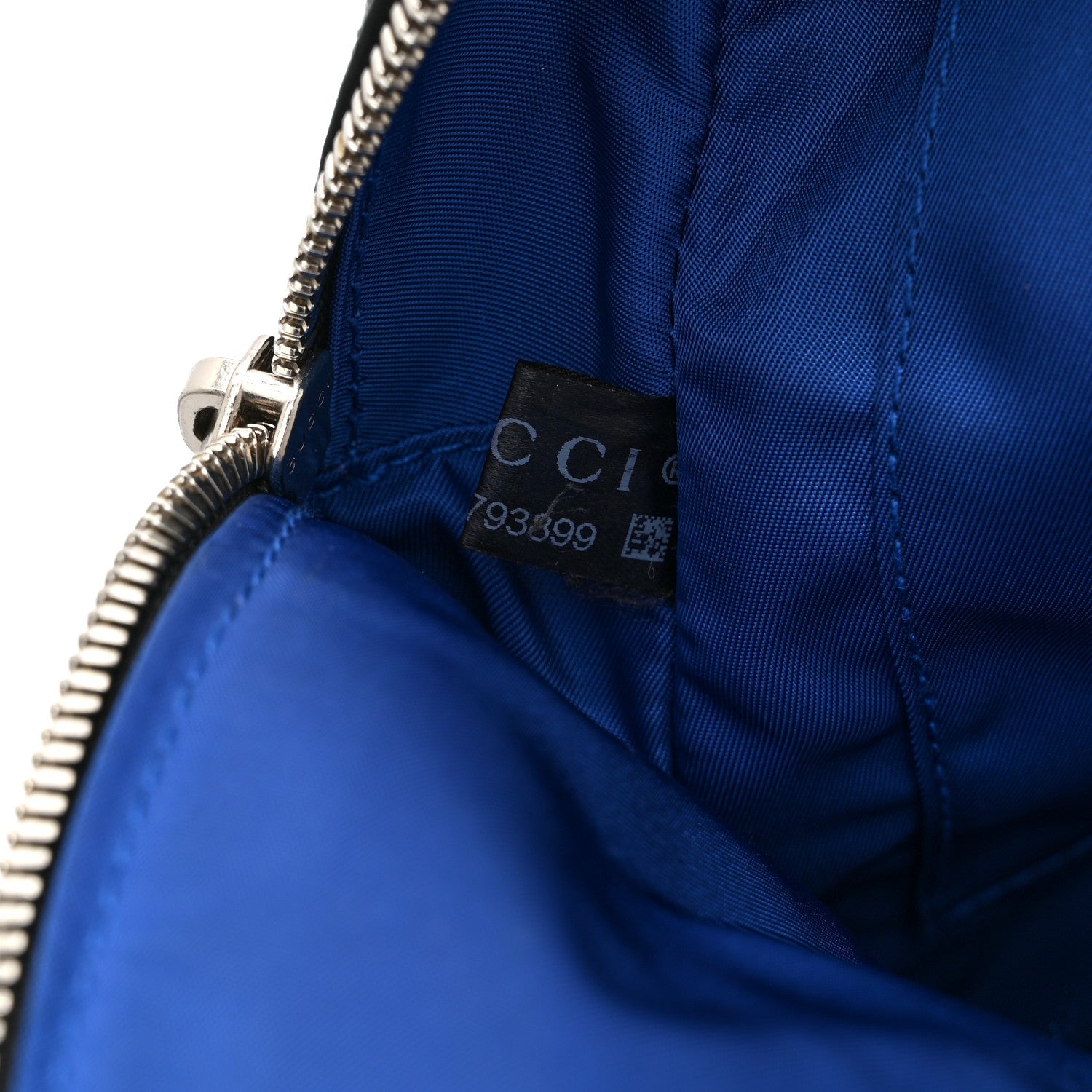 Econyl Nylon Monogram Off The Grid Backpack Guilted Blue Black